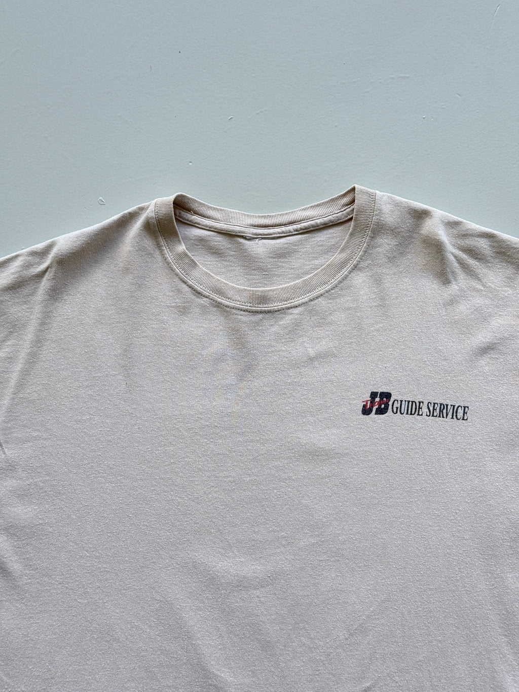 Cream Fishing Guide 90's Vintage Graphic Tourist T-Shirt - XL
