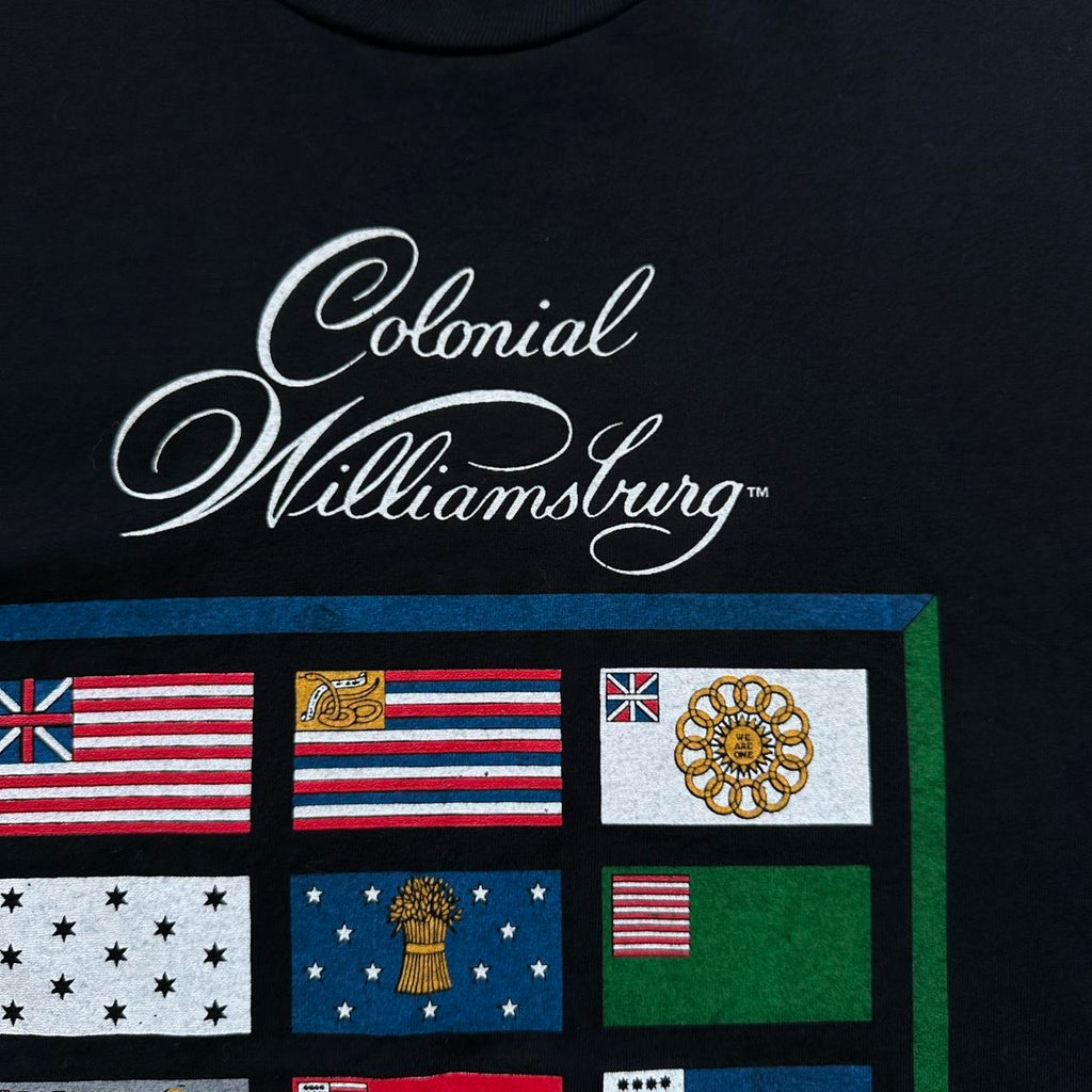 Colonial Williamsburg Black Tourist 90s Vintage T-shirt - XL