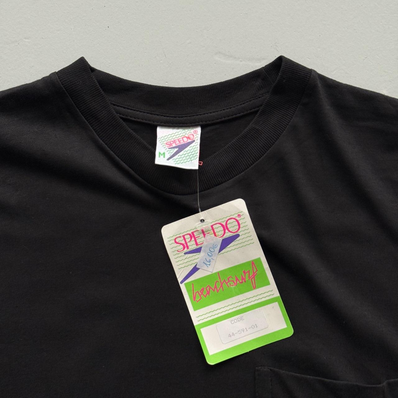 Black Speedo 90s Deadstock Graphic T-Shirt - Medium