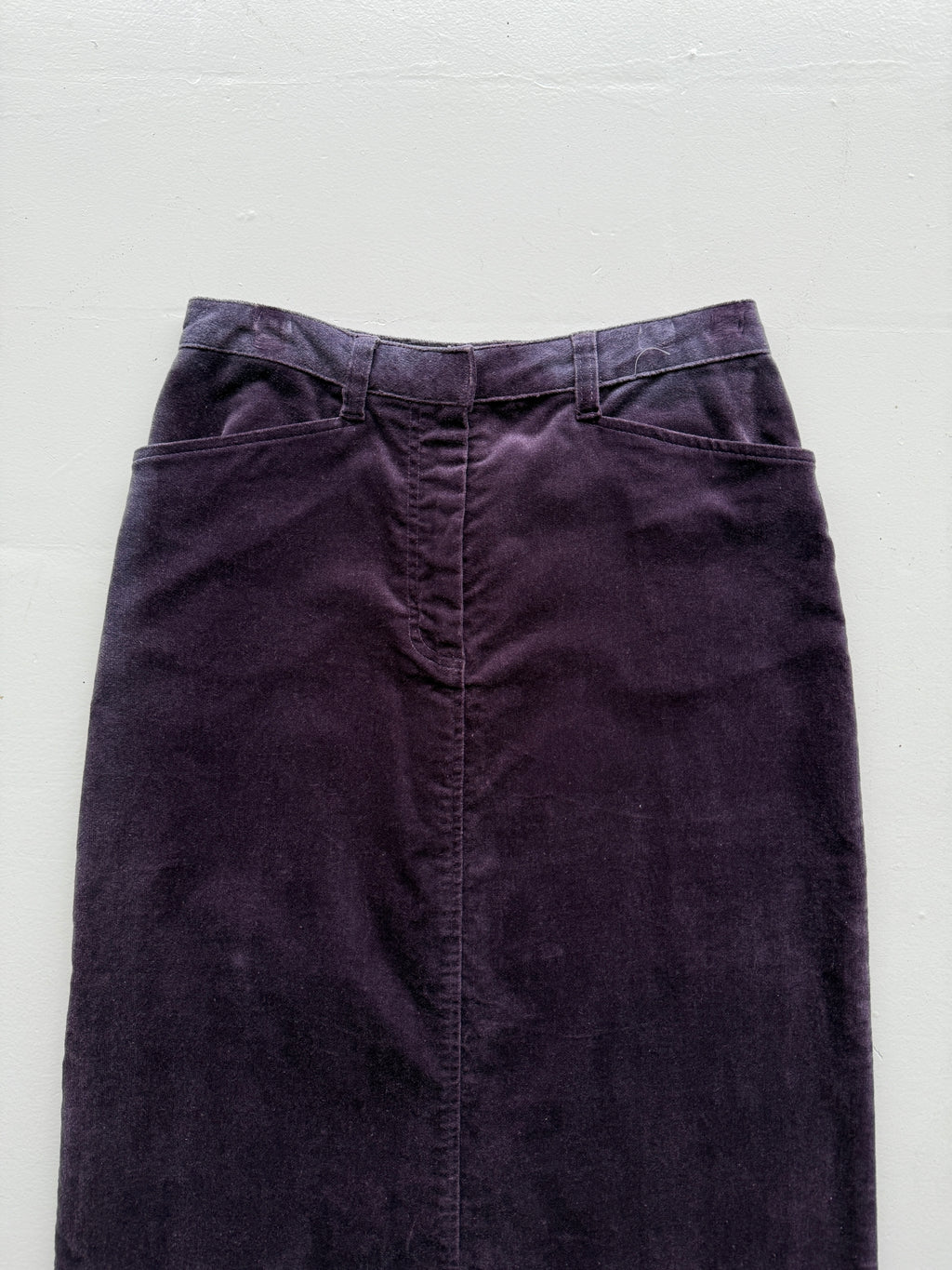 Purple Hawkshead Y2K Vintage Velvet Maxi Skirt - UK 10