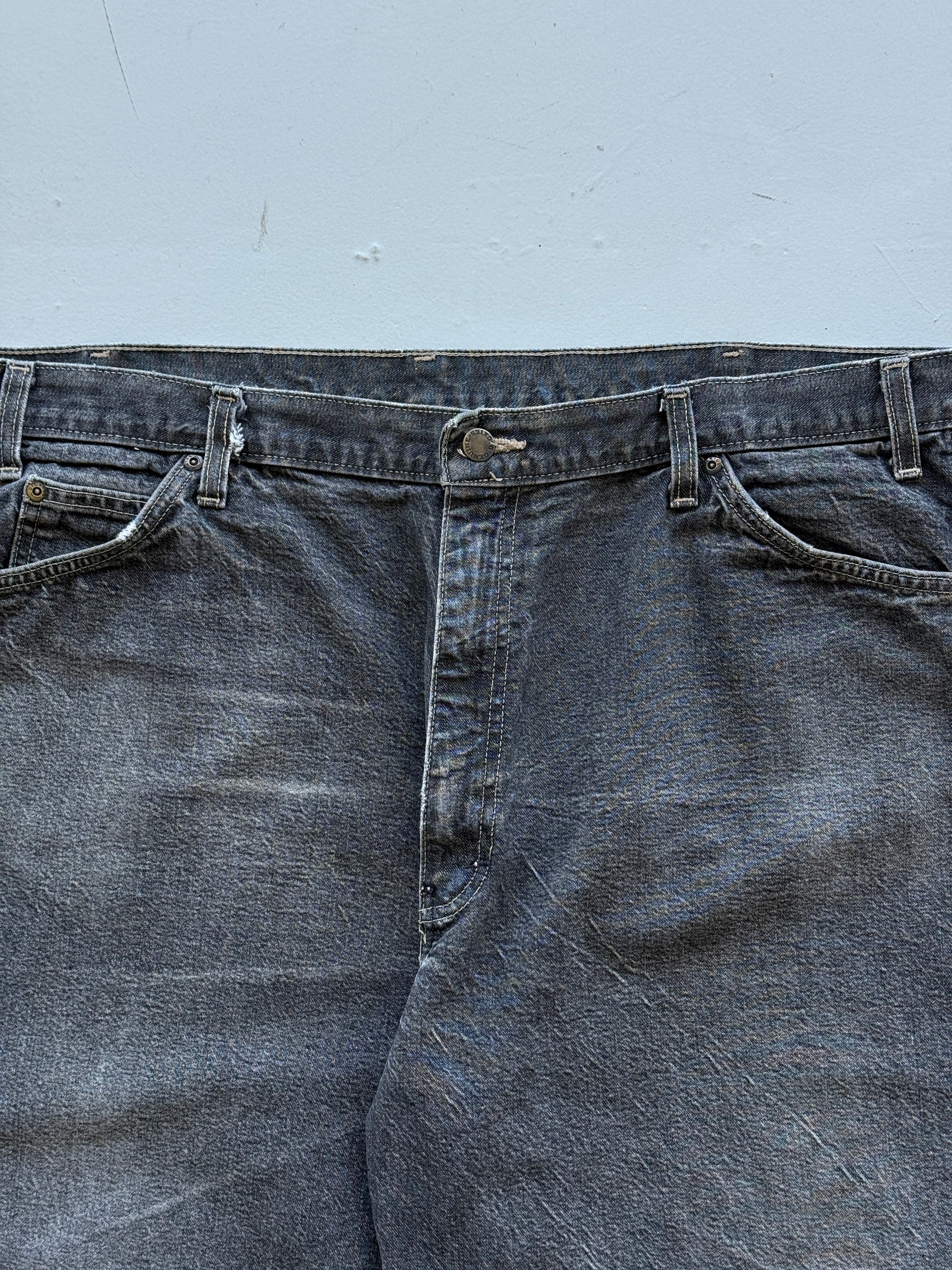 Grey Dickies 00's Vintage Denim Workwear Jean Shorts - W42 x L13