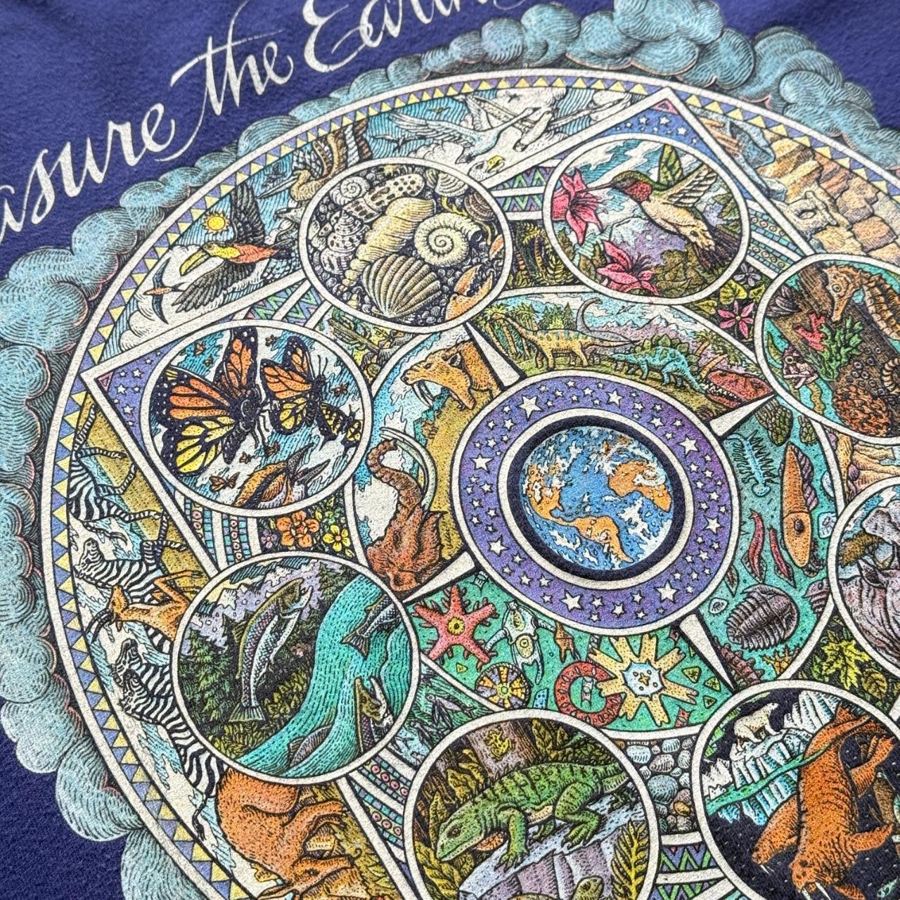 Purple Earth's Magic 90s Vintage Graphic Tourist T-Shirt - XL