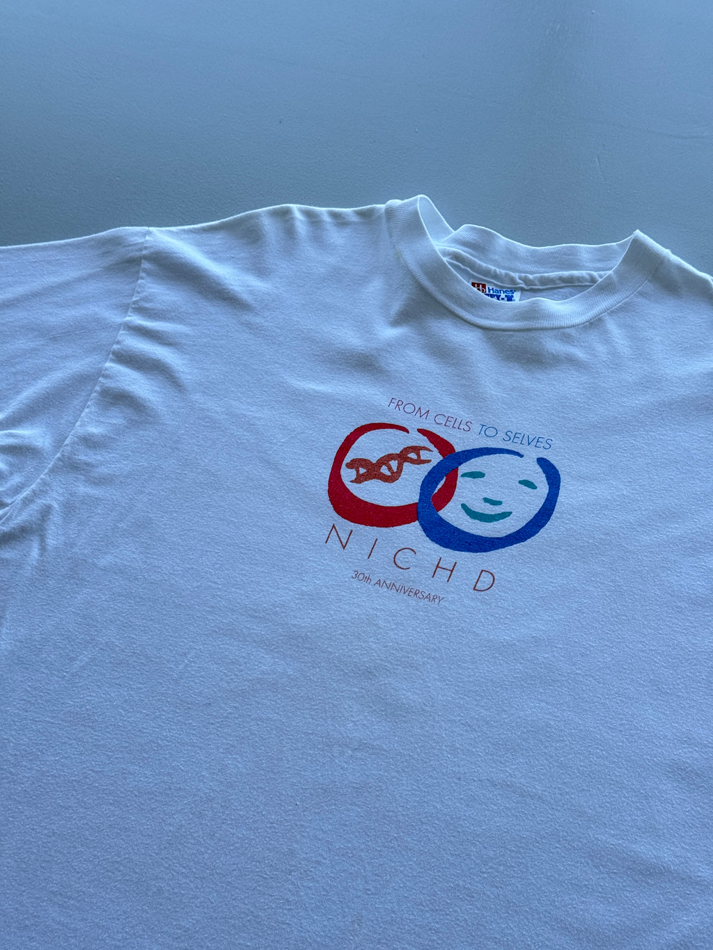 Hanes Beefy-T NICHD 30th Anniversary 90's Vintage Single Stitch T-Shirt - XL
