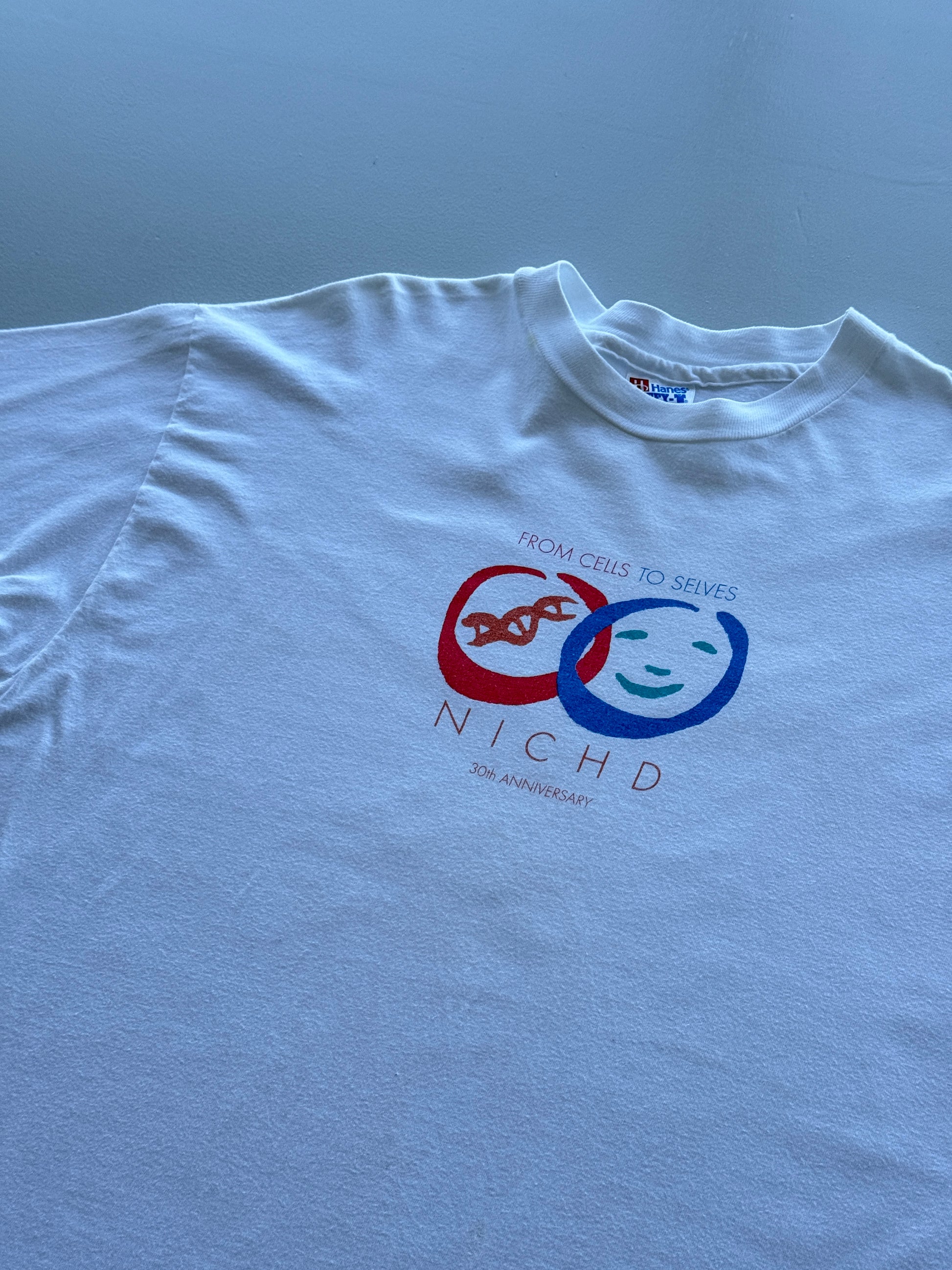 Hanes Beefy-T NICHD 30th Anniversary 90's Vintage Single Stitch T-Shirt - XL