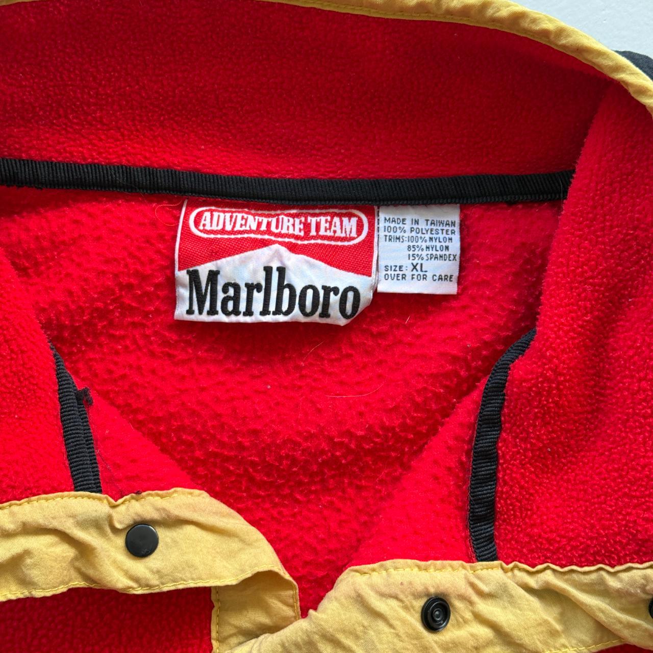 Red Marlboro Adventure Team 90's Vintage Fleece - Boxy XL
