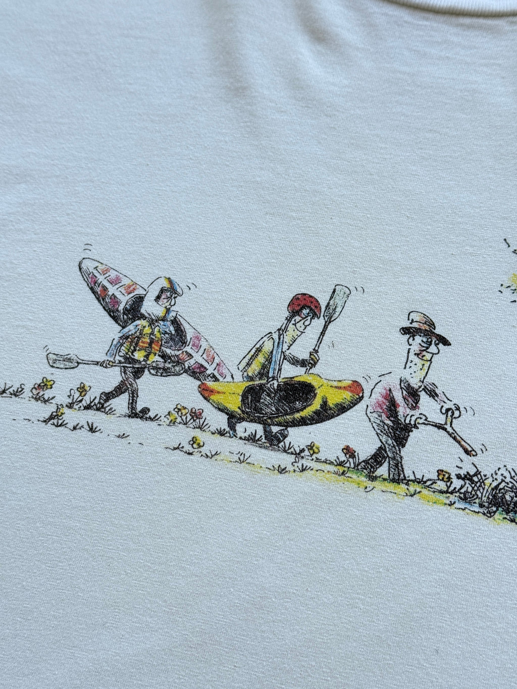Off White Novelty Cartoon 00's Vintage Graphic T-Shirt - XL