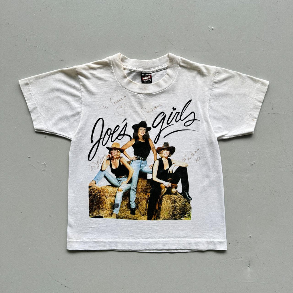 White Joes Girls 90s Vintage Baby T-shirt - Size 6