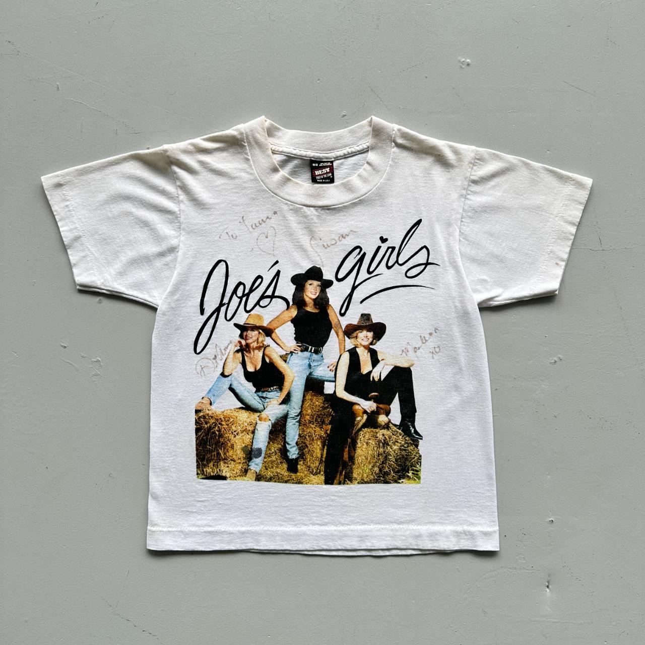 White Joes Girls 90s Vintage Baby T-shirt - Size 6