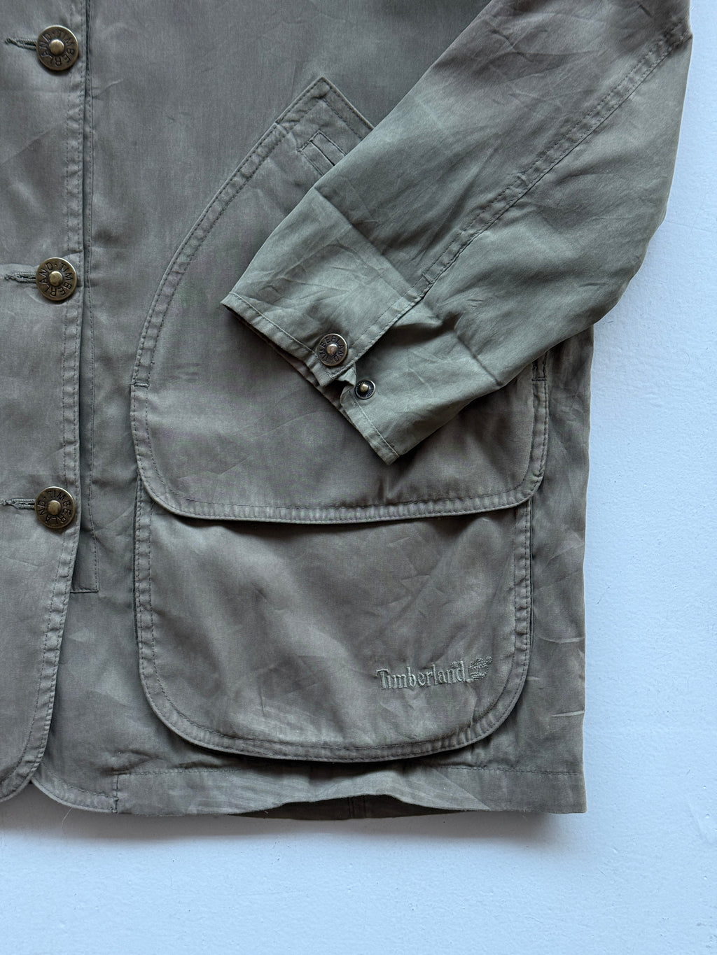 Green Timberland 00's Vintage Overcoat Barn Jacket - Medium