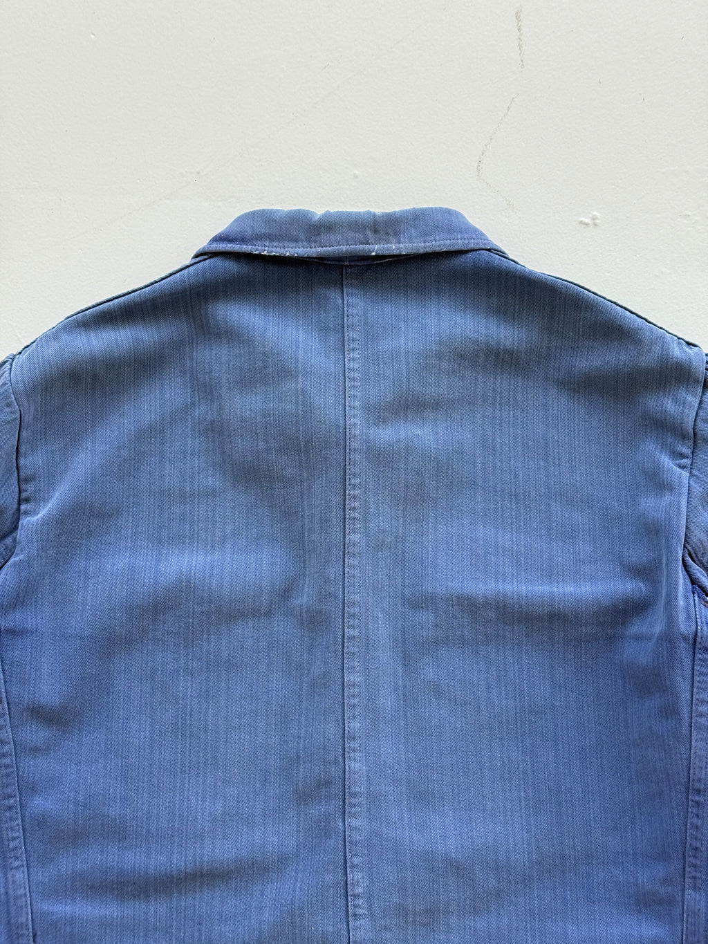 Thrashed Blue French Vintage Workwear Chore Jacket CH364 - Small