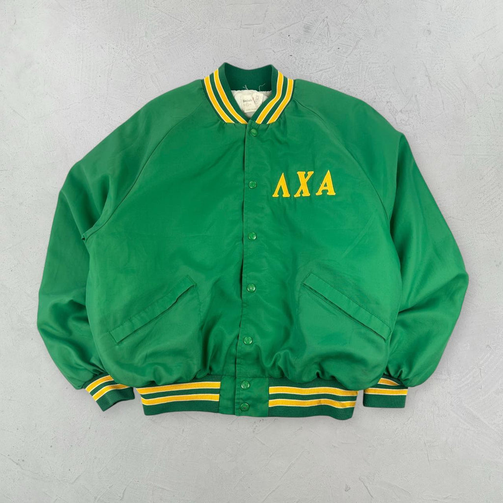Lambda Chi 80s USA Green University Varsity Jacket - Large