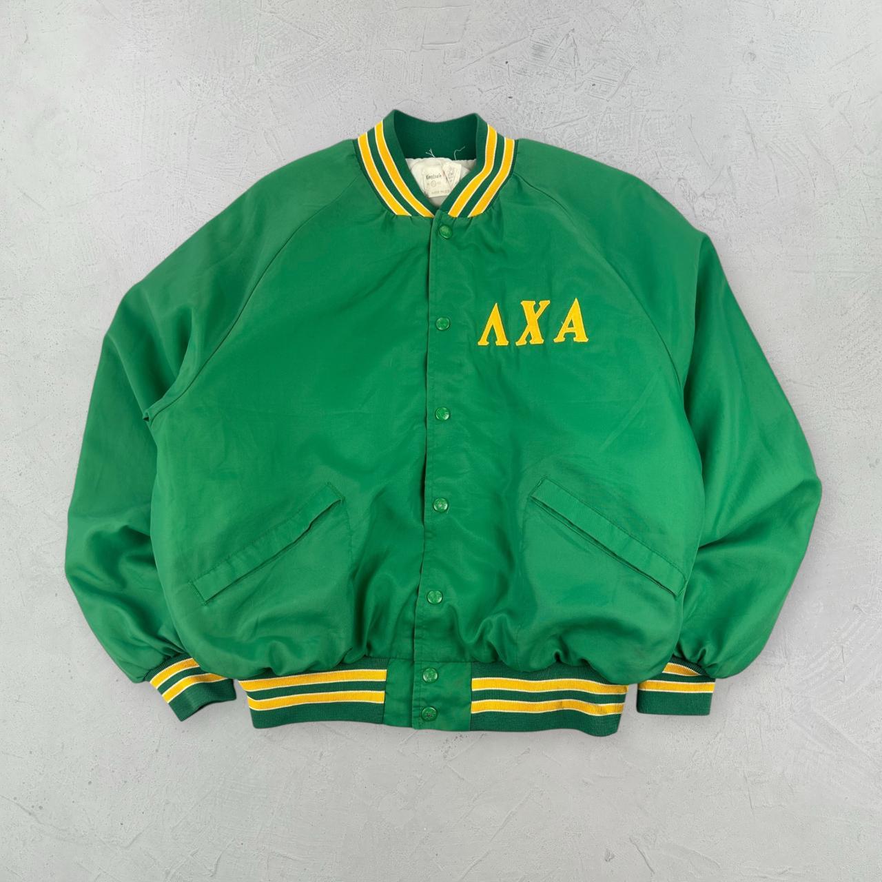 Lambda Chi 80s USA Green University Varsity Jacket - Large