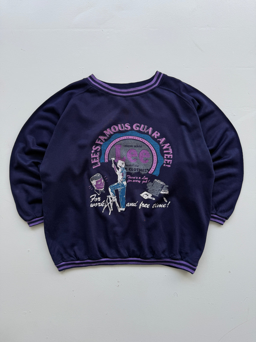 Lee Famous Guarantee Union Made 90's Vintage Sweatshirt - XL