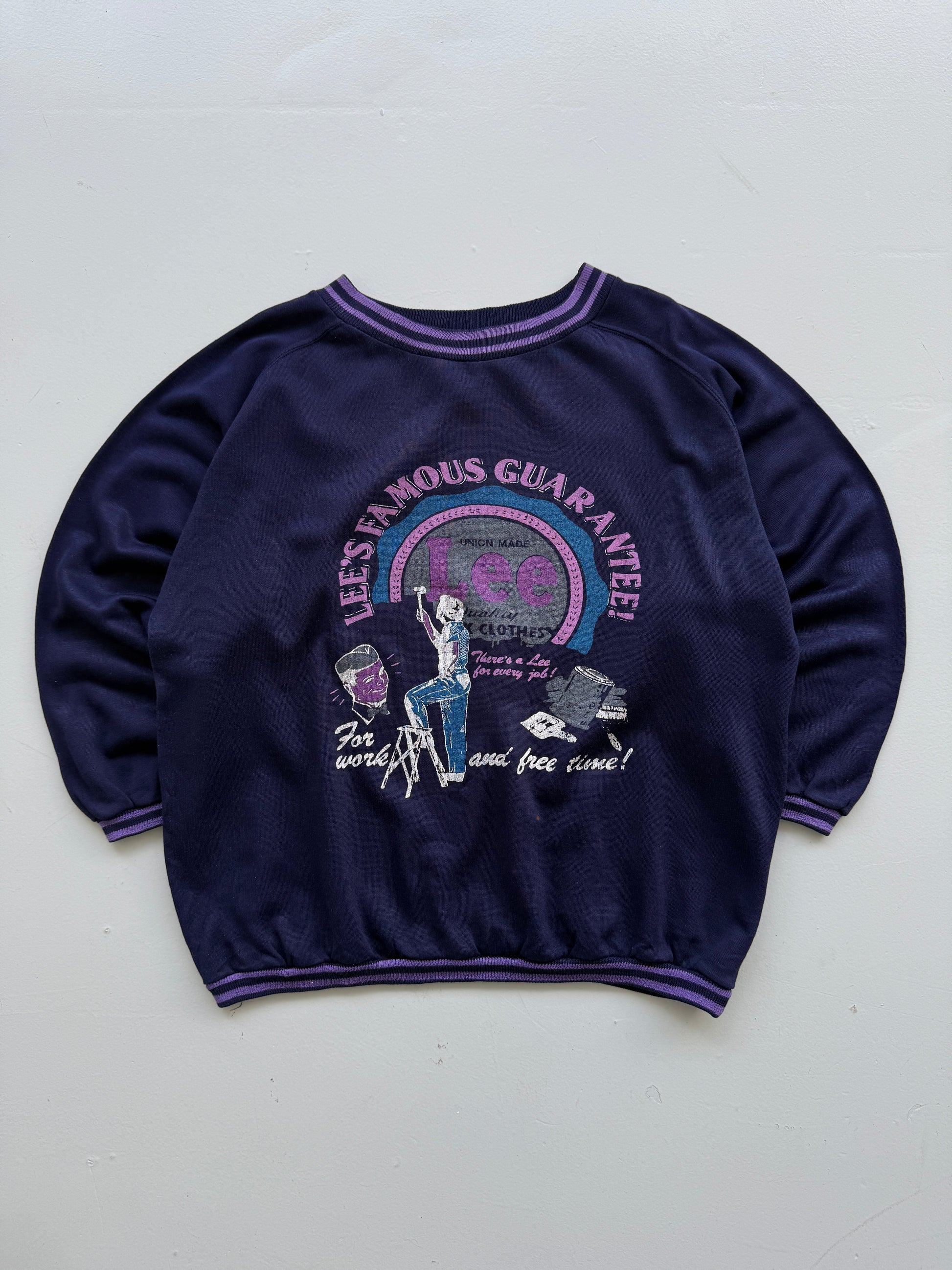 Lee Famous Guarantee Union Made 90's Vintage Sweatshirt - XL