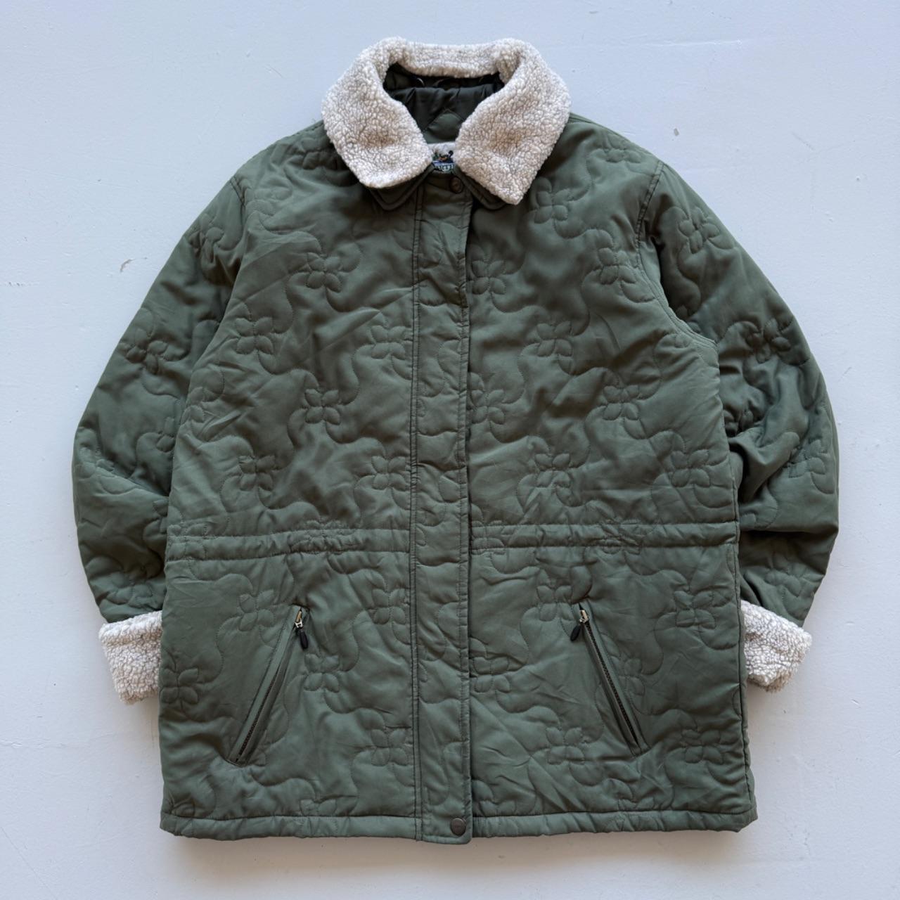 Green Northern Reflections 00’s Vintage Quilted Puffer - Large