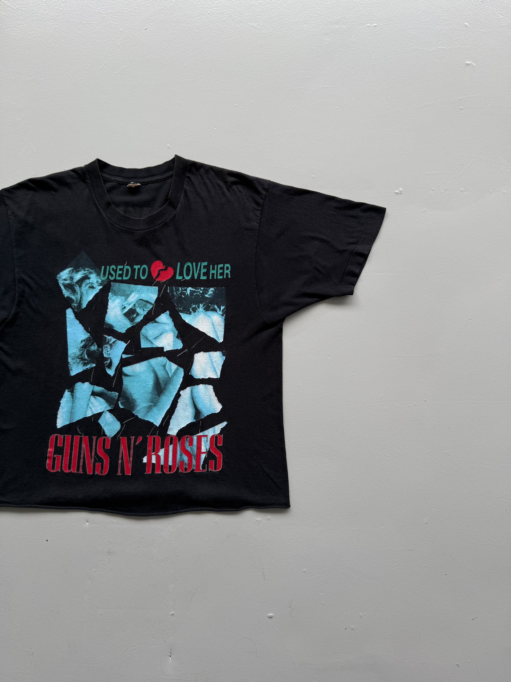 Black Guns N' Roses 80's Vintage Single Stitch Band Graphic T-Shirt - Medium