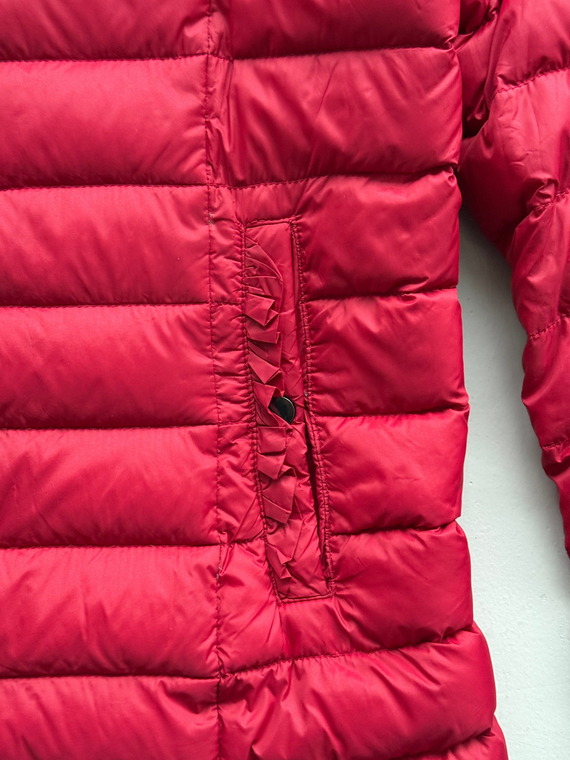 Red Naf Naf 00's Vintage Y2K Insulated Puffer Jacket - Size 10