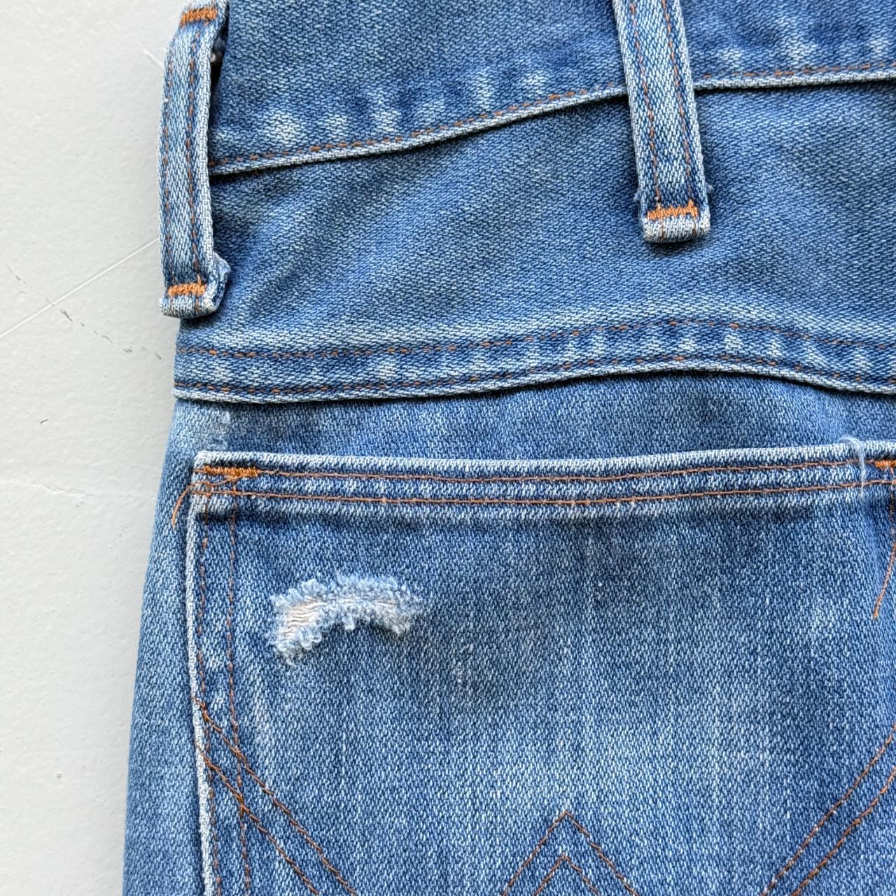 Blue Wrangler 501 Denim 90's Vintage Bootcut / Flared Jeans - 30” x 35”