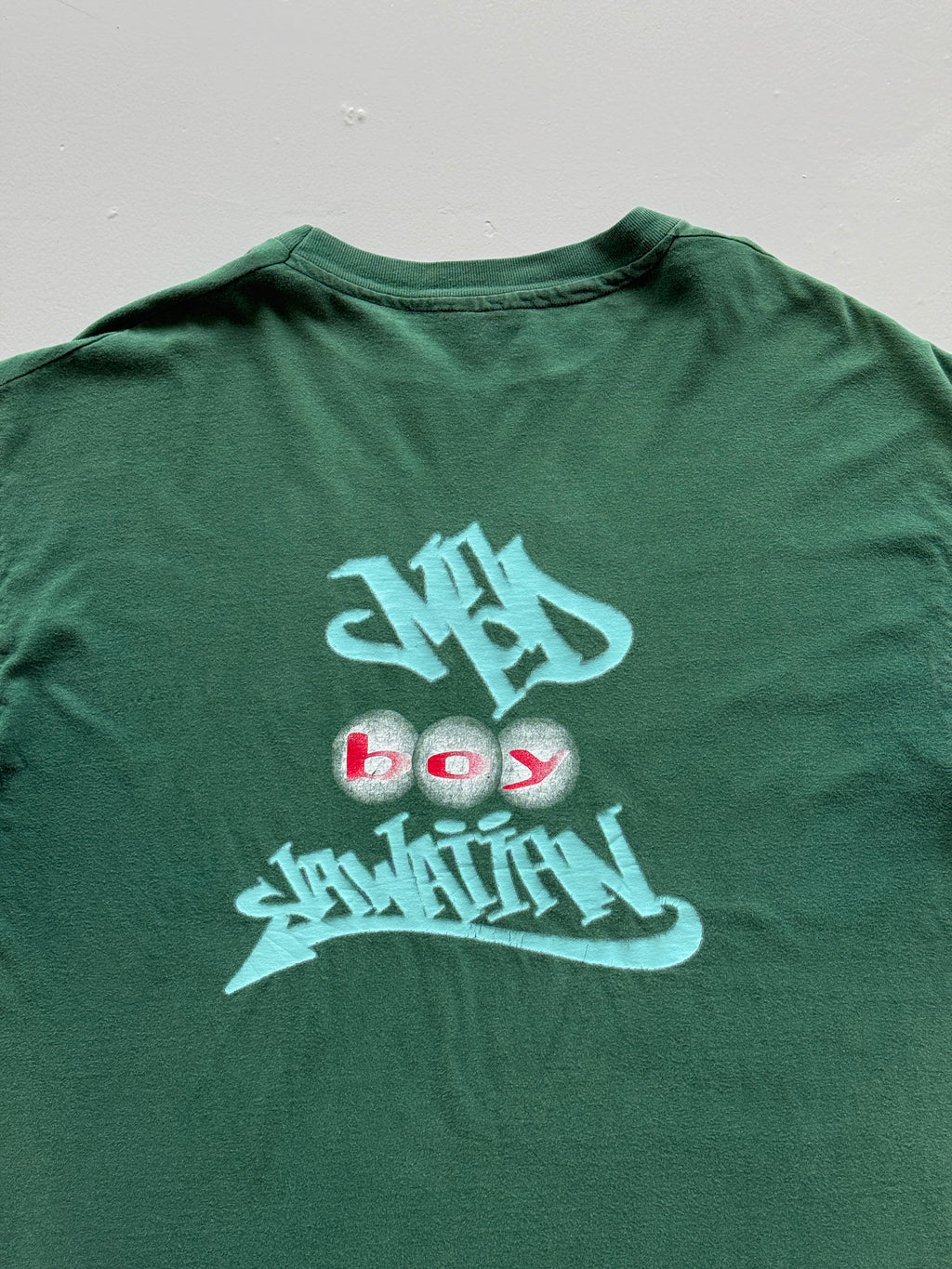 Green Mad Boy 90's Vintage Single Stitch Hip Hop Graphic T-Shirt - XL