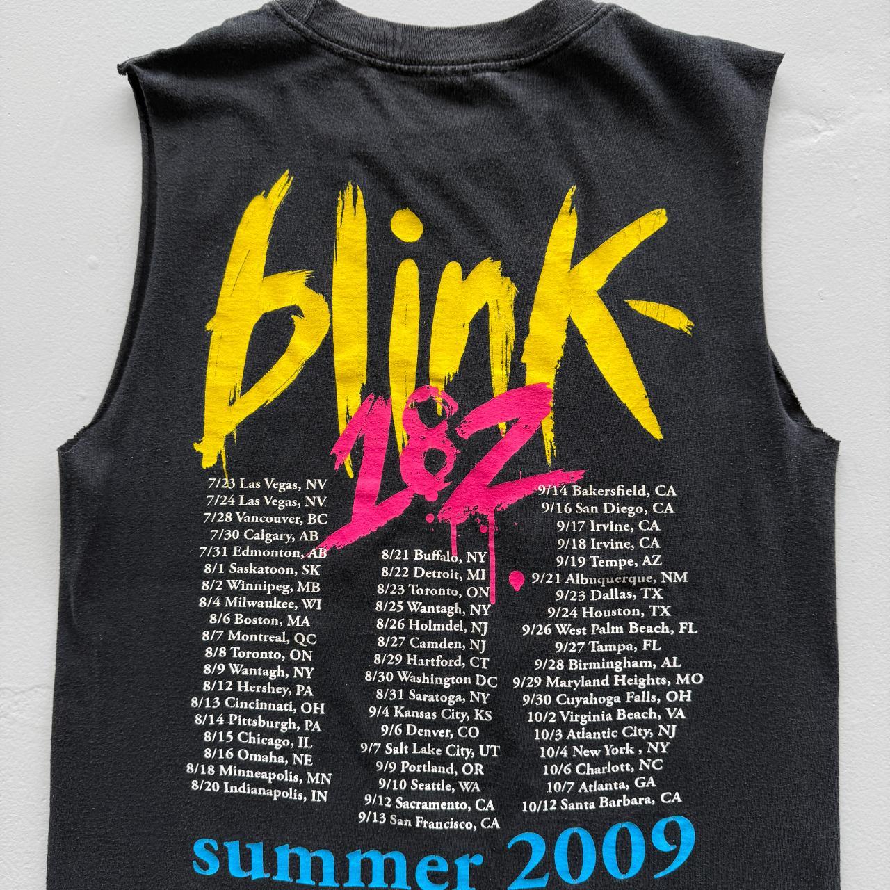 Black Blink-182 Vintage 00s Hand Cut Vest - Small