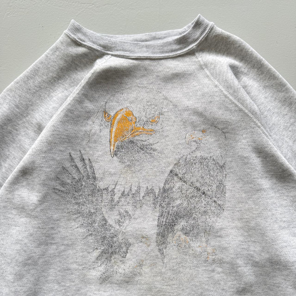 Grey Bald Eagle 90’s Vintage Primerica Graphic Sweatshirt - XL