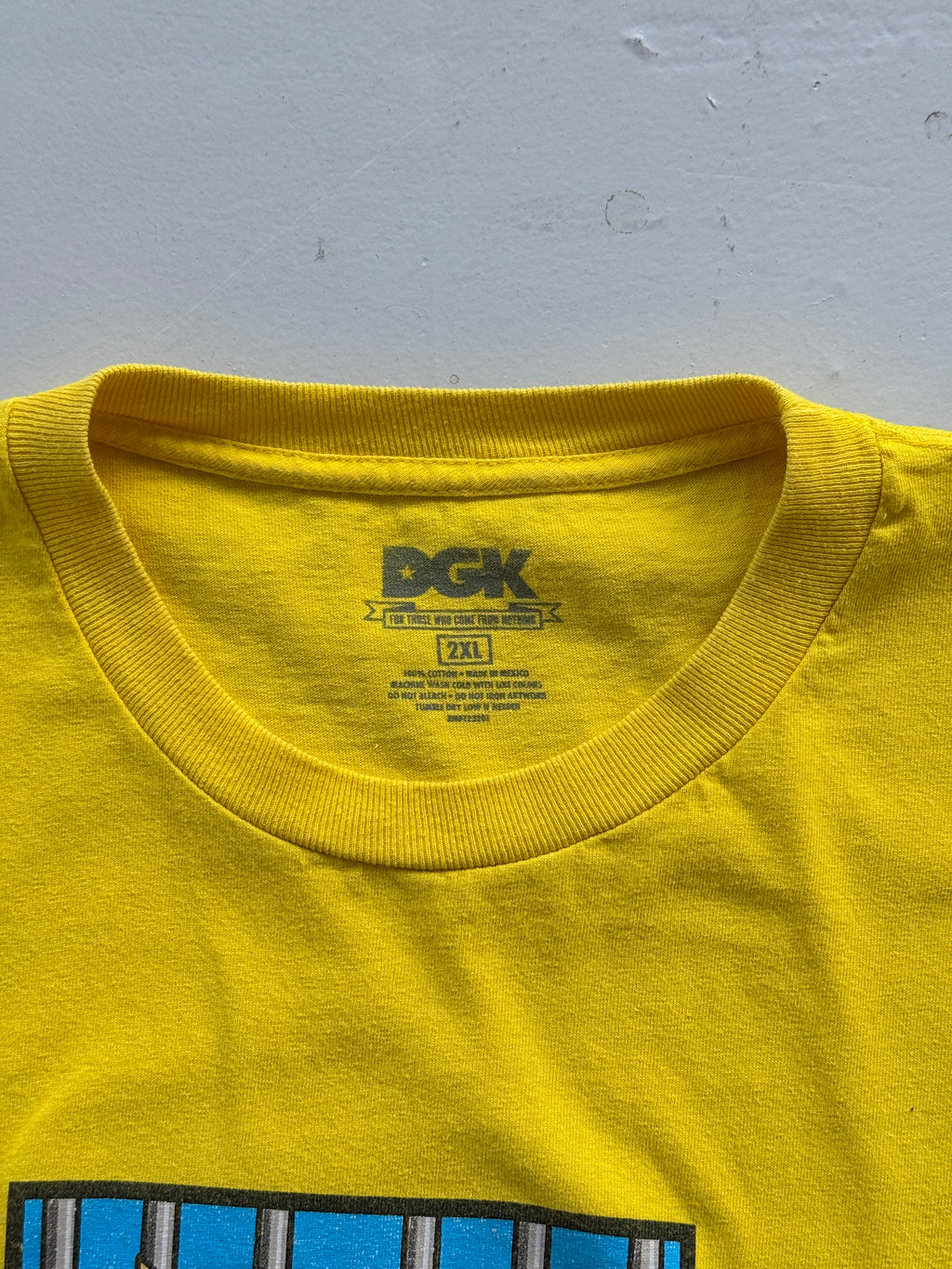 Yellow DGK Skateboards 00's Vintage Donald Trump Cartoon Graphic T-Shirt - XL