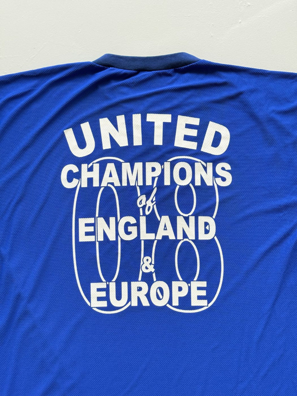 Manchester United Champions of England & Europe 2008 Vintage Football T-Shirt -