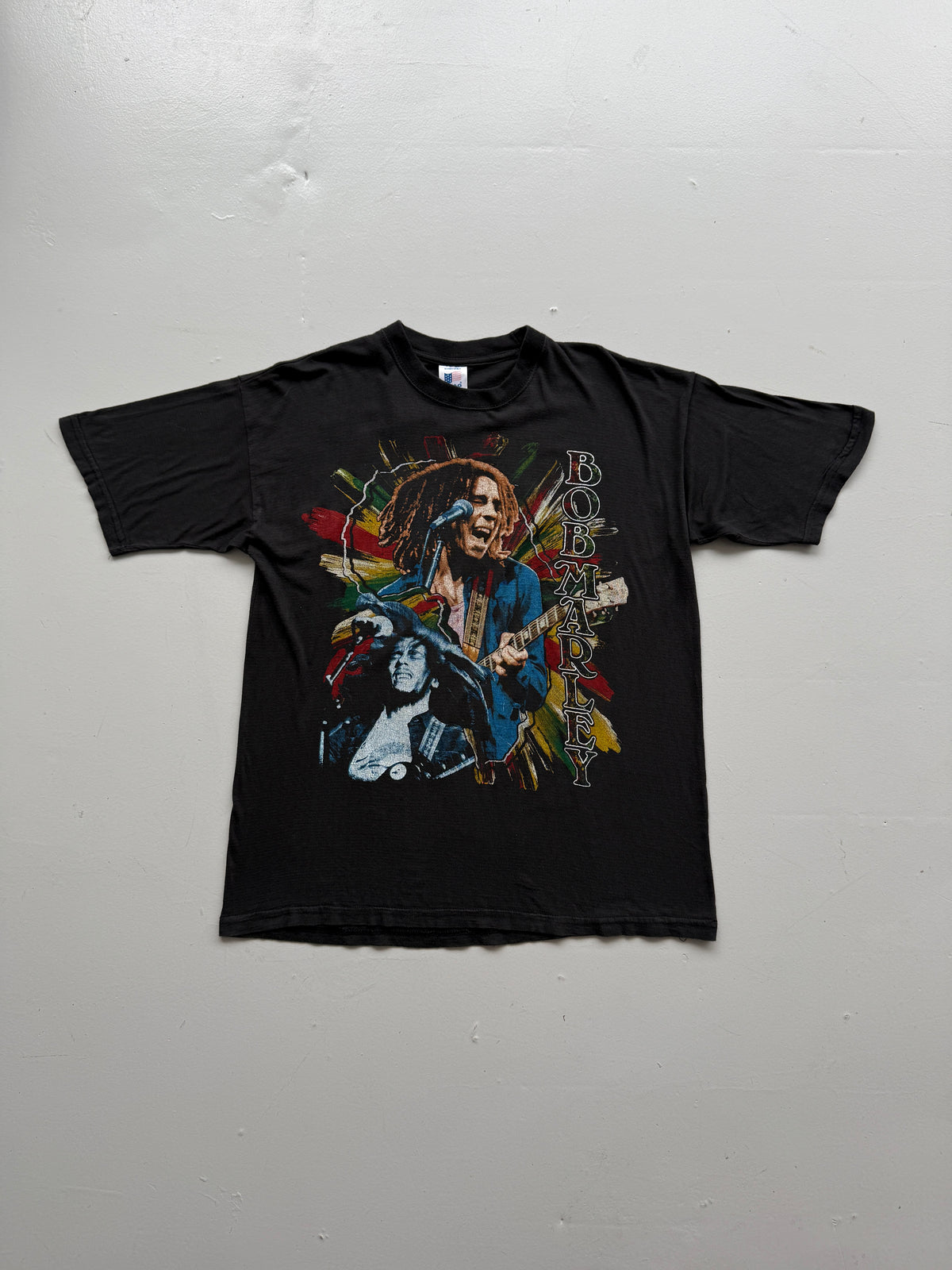 Black Bob Marley 90's Vintage Graphic T-Shirt