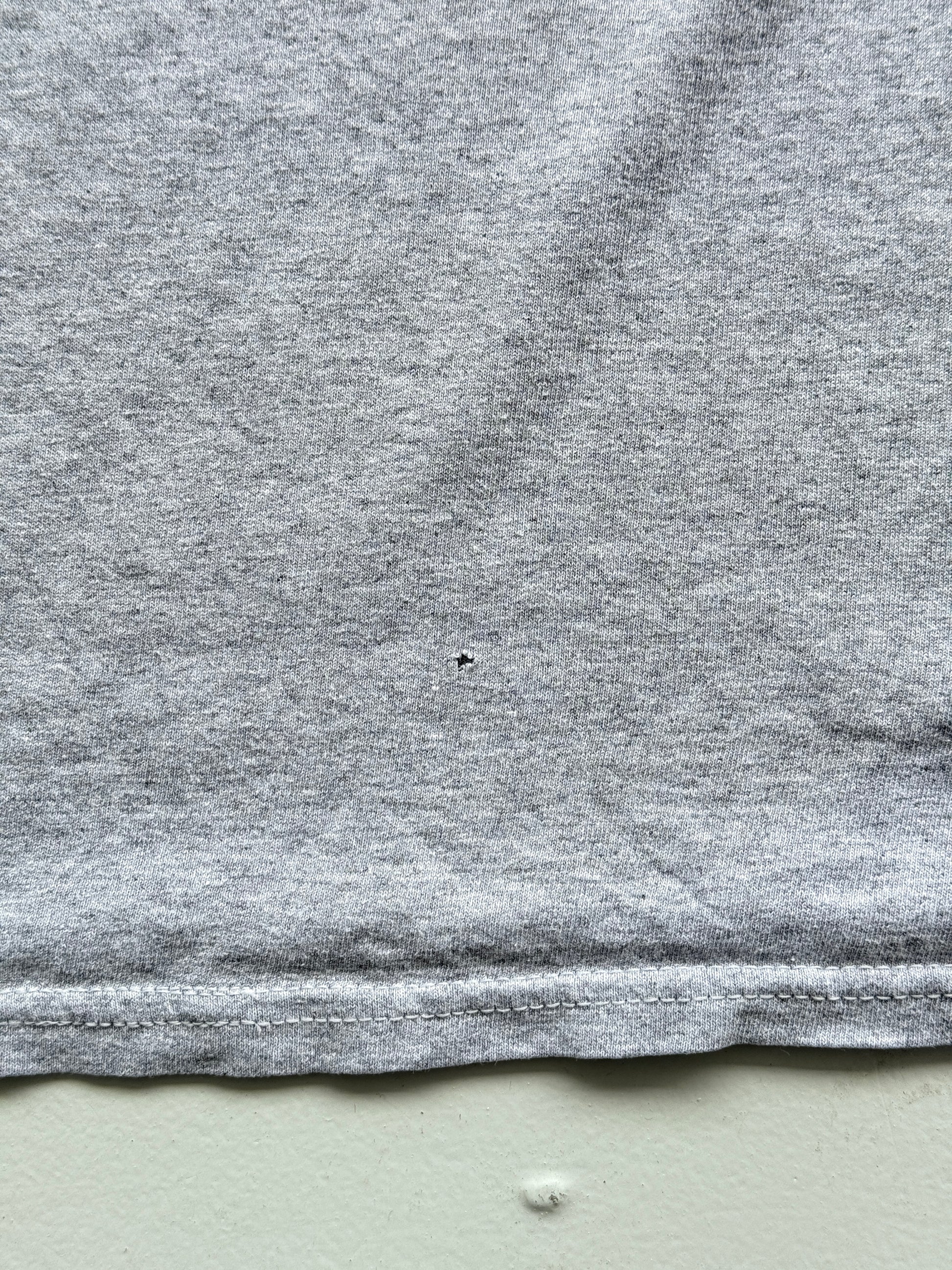 Grey Marathon 00's Vintage Long Sleeve Graphic T-Shirt - XL