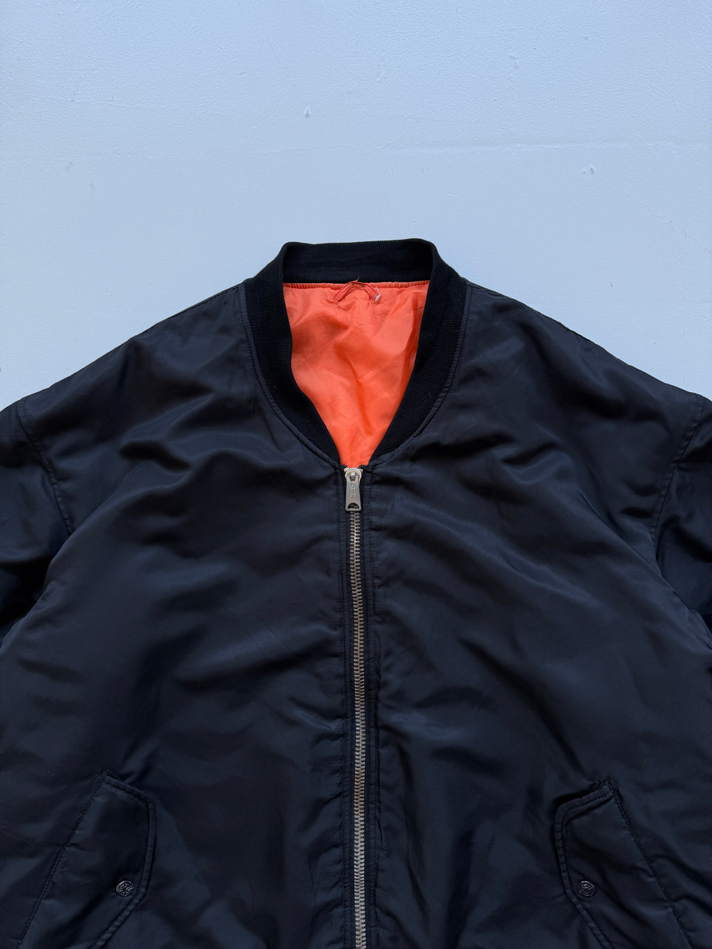 Black Reversible 90's Vintage Bomber Jacket - XXL