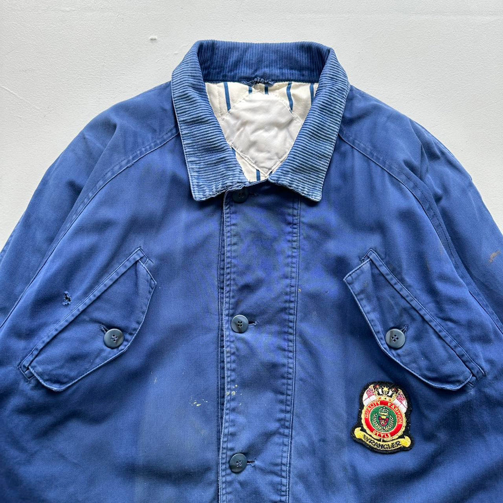 Vintage Blue Wrangler 70s/80s Padded Chore Jacket - Large