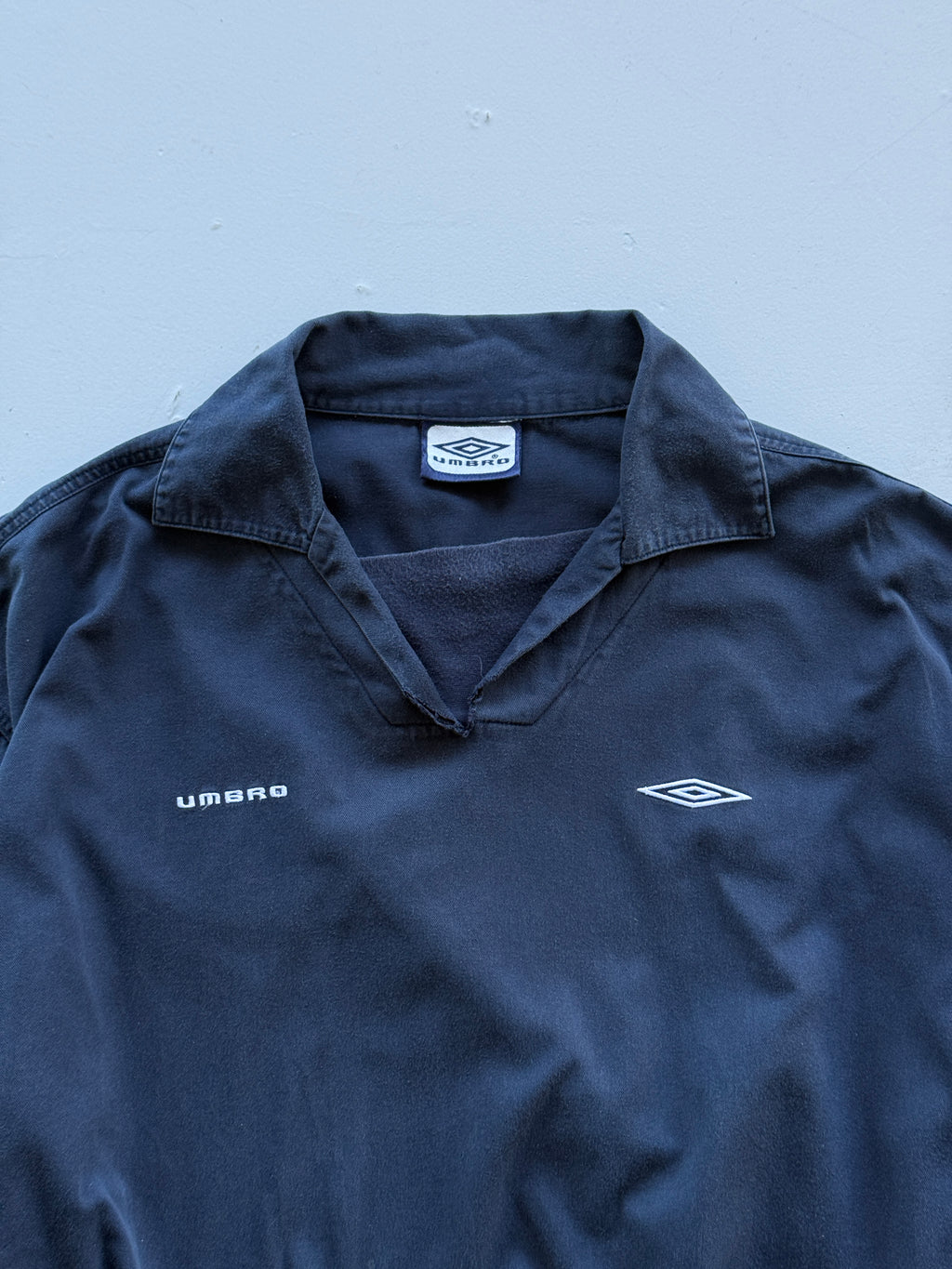 Umbro Navy Cotton 90's Vintage Training Sweatshirt - XL