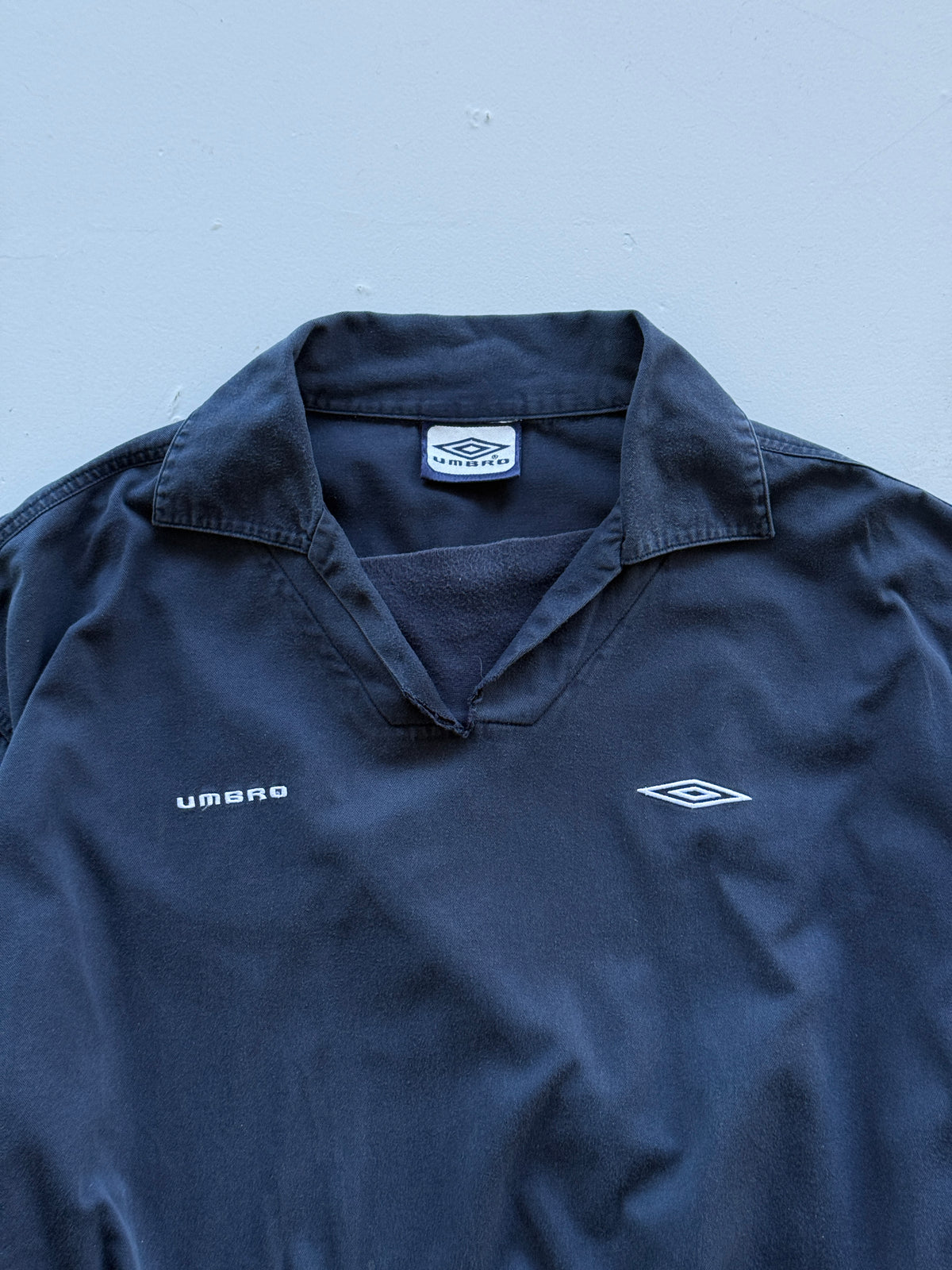 Umbro Navy Cotton 90's Vintage Training Sweatshirt - XL