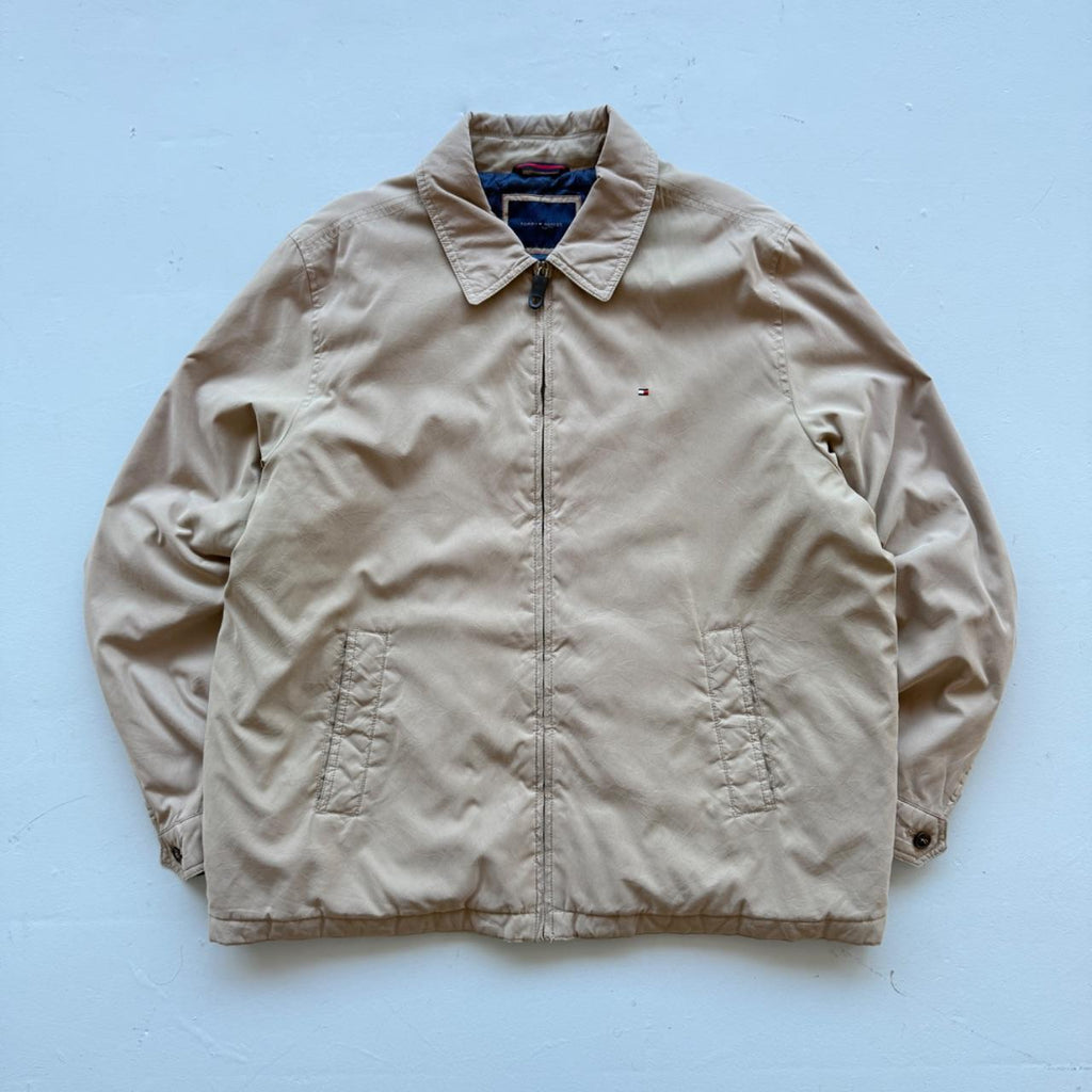 Cream Tommy Hilfiger 00’s Vintage Denim Duffel Coat - XL