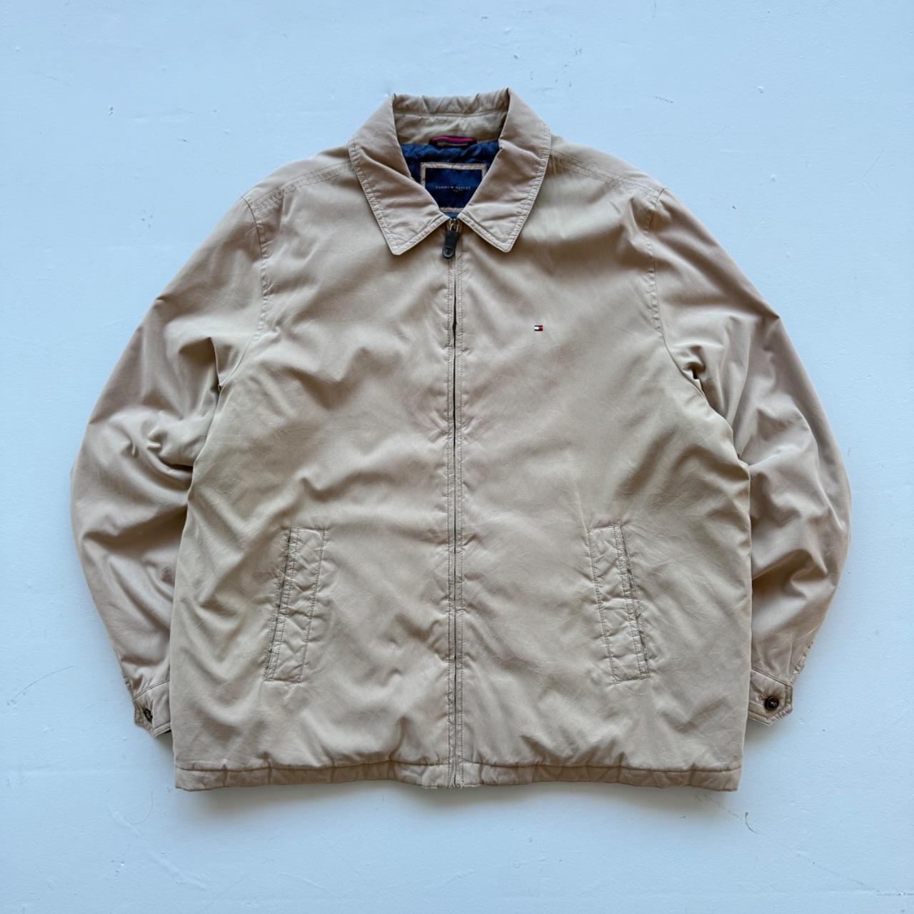 Cream Tommy Hilfiger 00’s Vintage Denim Duffel Coat - XL