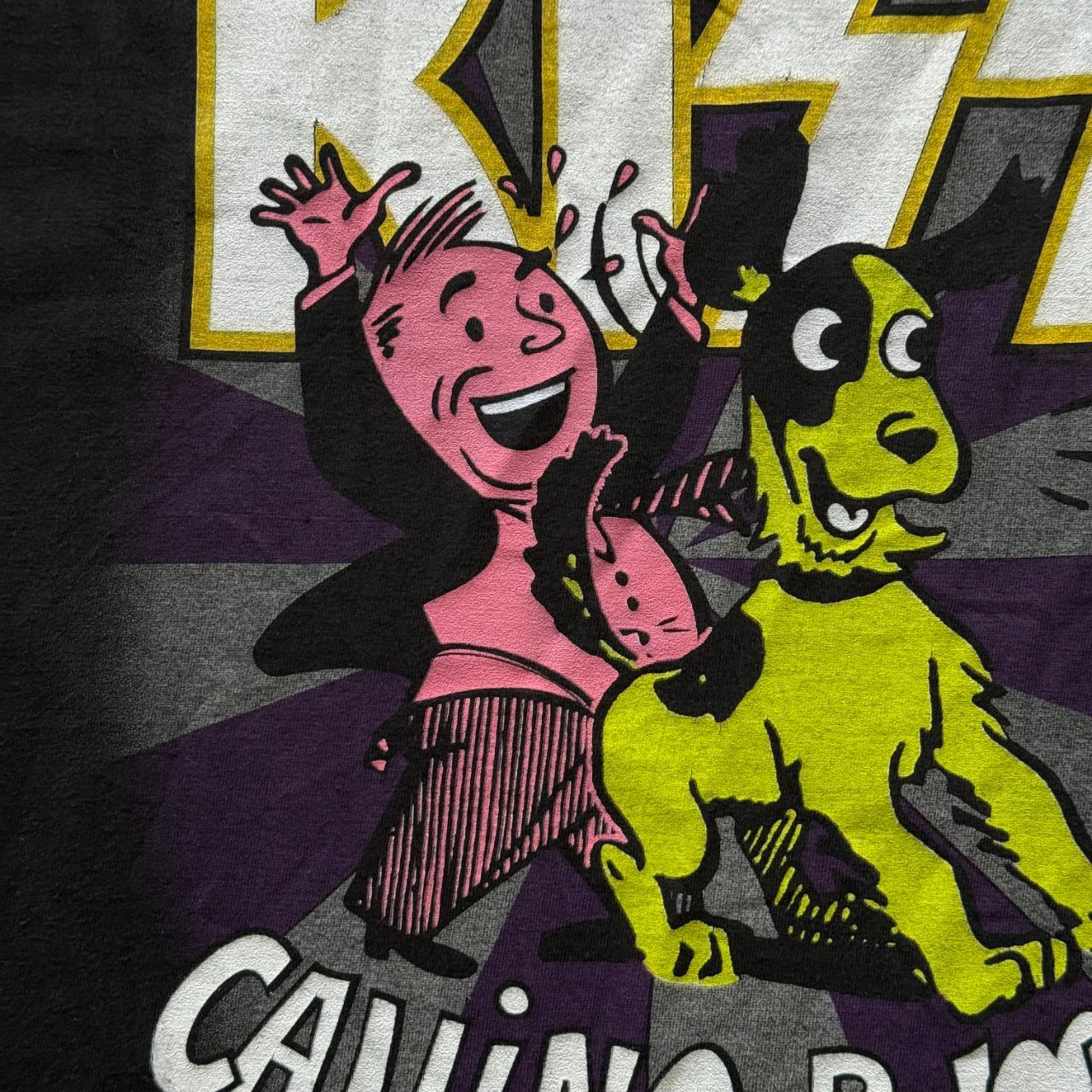 Black Rare 1994 Kiss Calling Dr Love Vintage 90's T-shirt - XL
