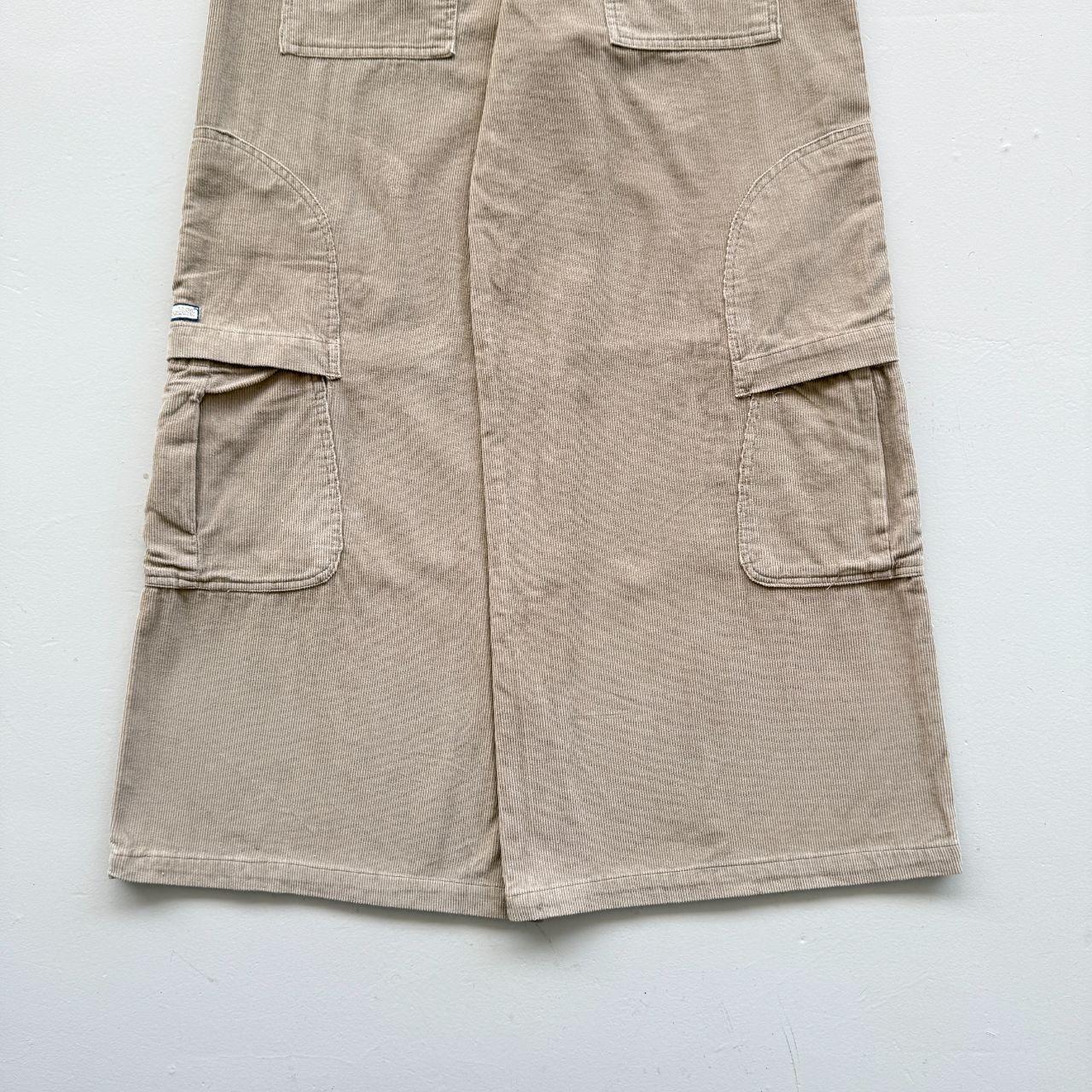 Cream Corduroy Criminal Damage 00's Vintage Cargo's - 36” x 32”