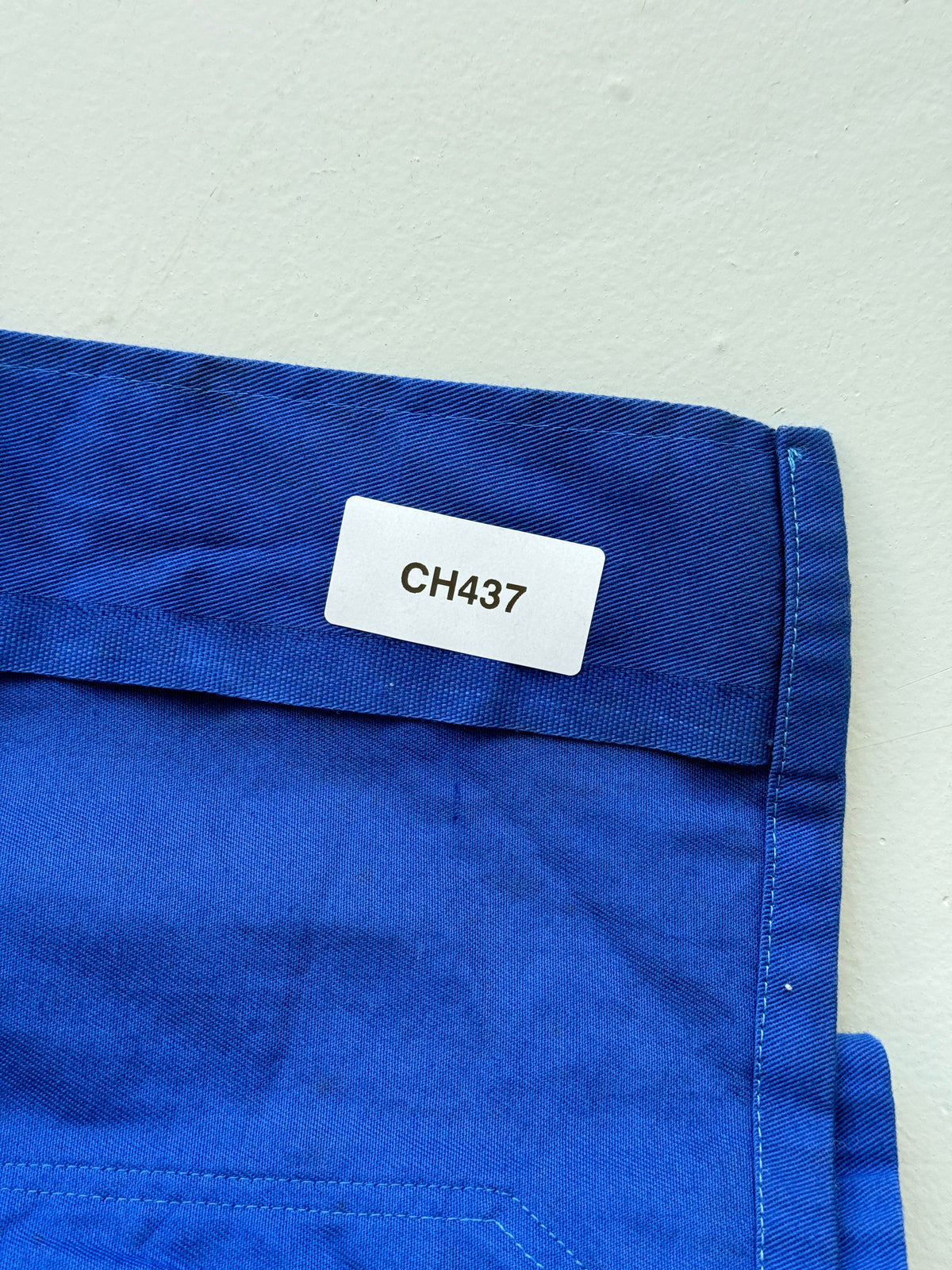 Blue French Vintage Workwear Chore Jacket CH437 - Large