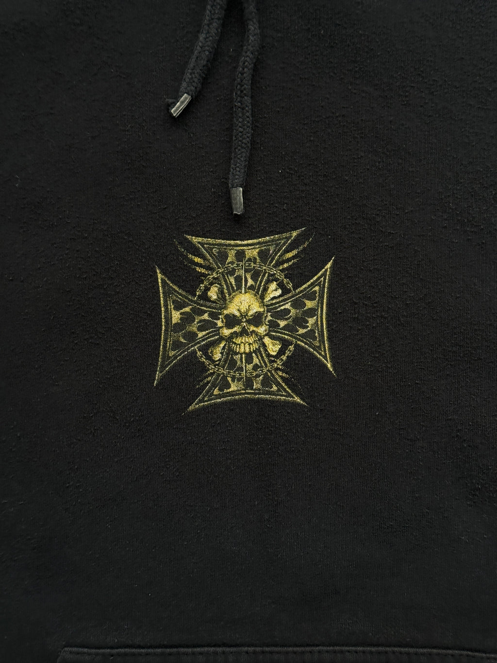 American Choppers Iron Cross Skull Y2K Vintage Hoodie - Large