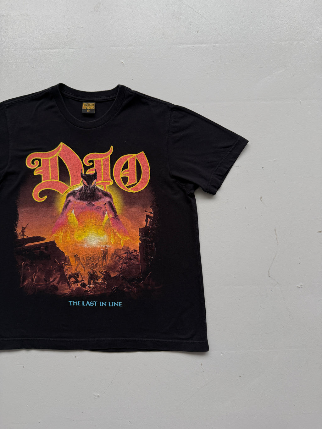 Black Dio The Last In Line Vintage Rock Graphic T-Shirt - Medium