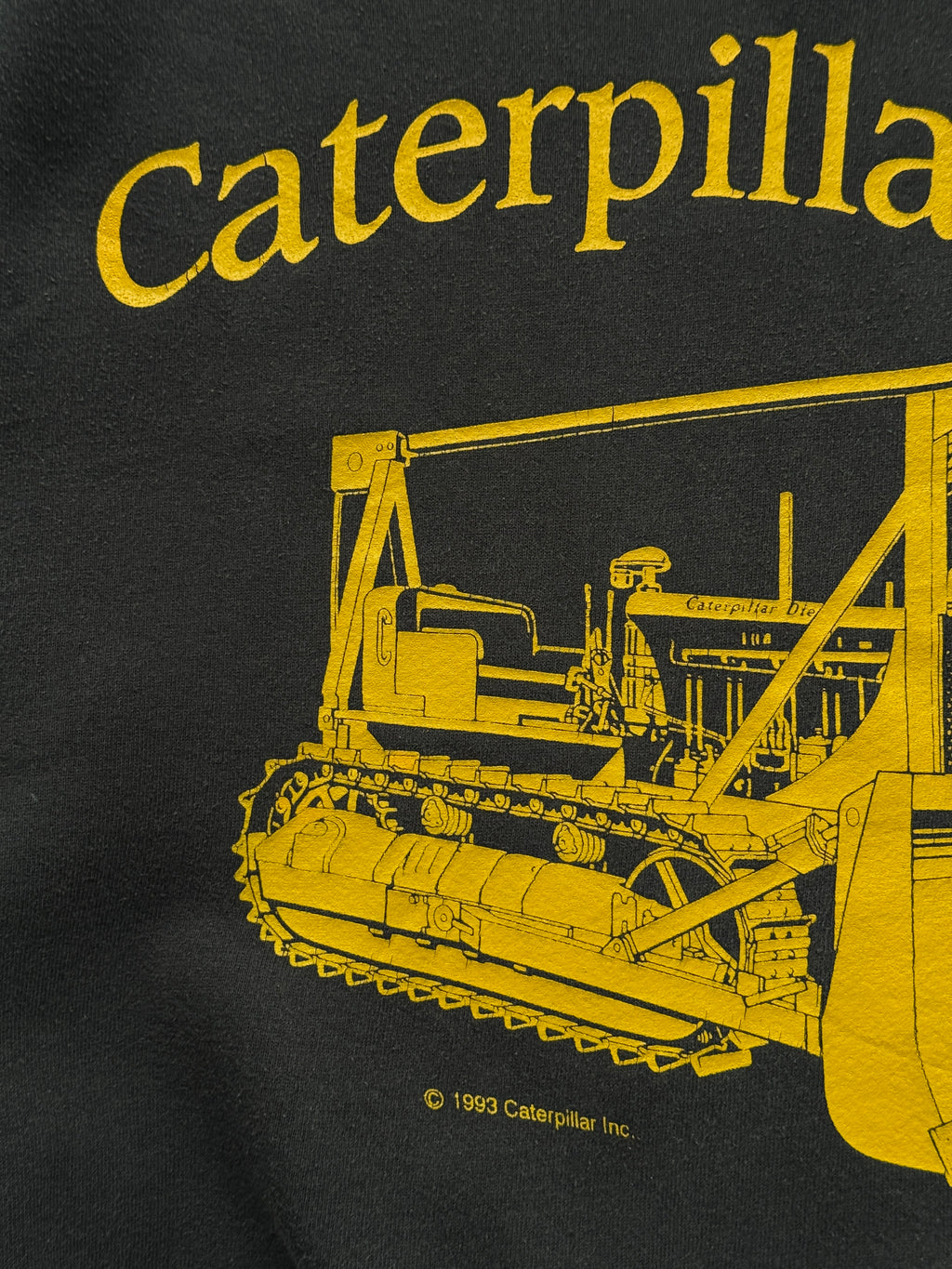 Caterpillar D7 1993 90's Vintage Crewneck Sweatshirt - Small