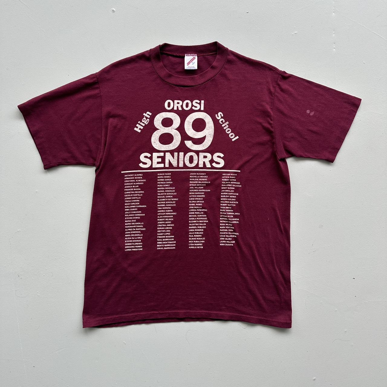 High School Seniors 1989 80s Vintage T-shirt - Medium