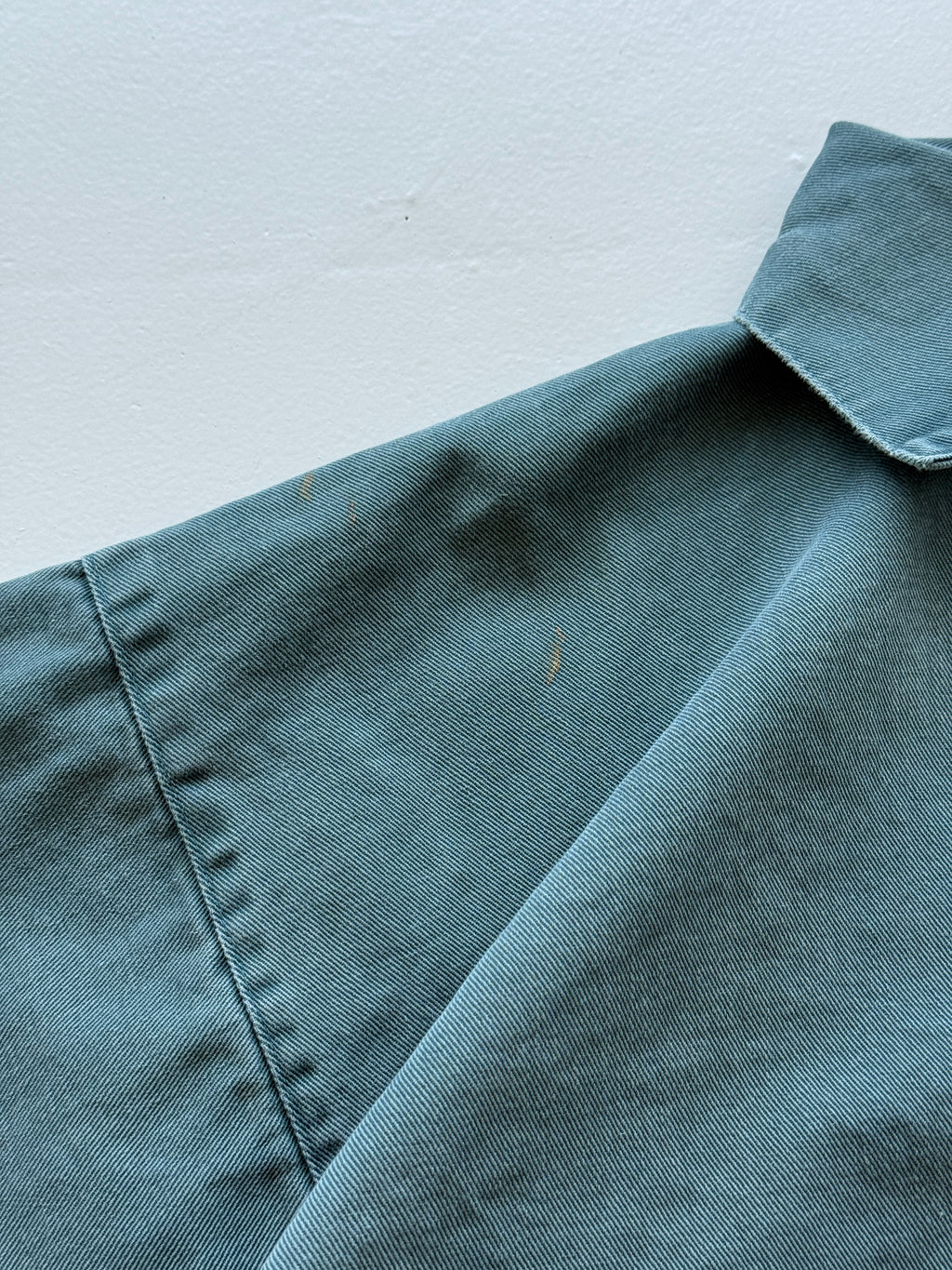 Newlyn Fisherman's Smocks Faded Green Vintage Fisherman Smock - XL