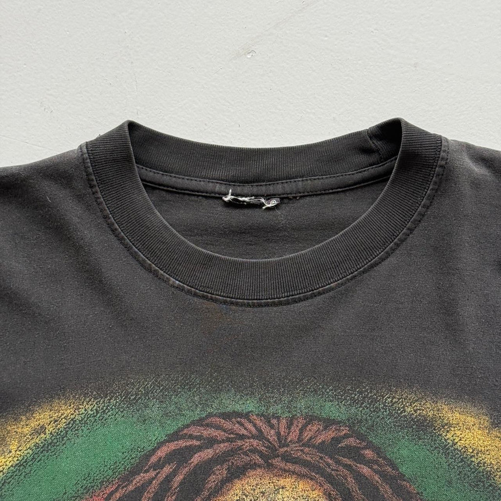 Black Bob Marley 90s Vintage Graphic T-Shirt - Medium