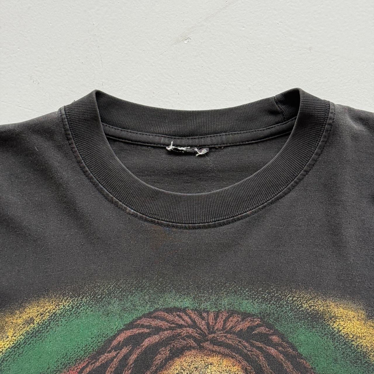 Black Bob Marley 90s Vintage Graphic T-Shirt - Medium
