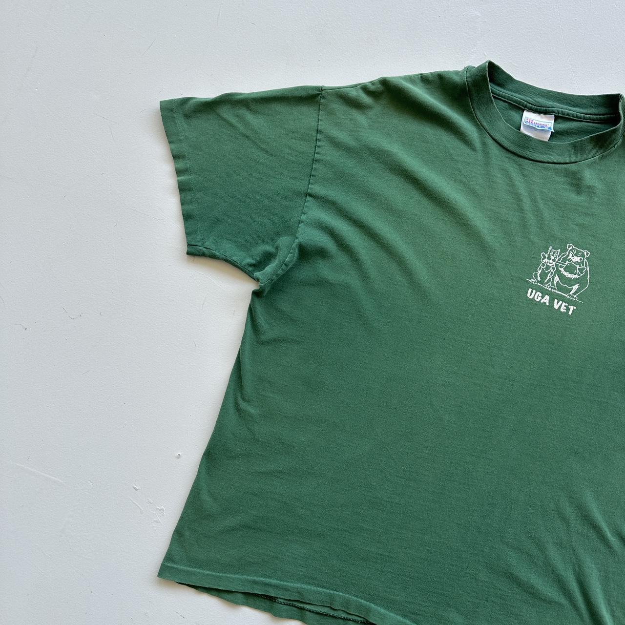 UGA Vet Green Slogan 90s Vintage T-shirt - XL