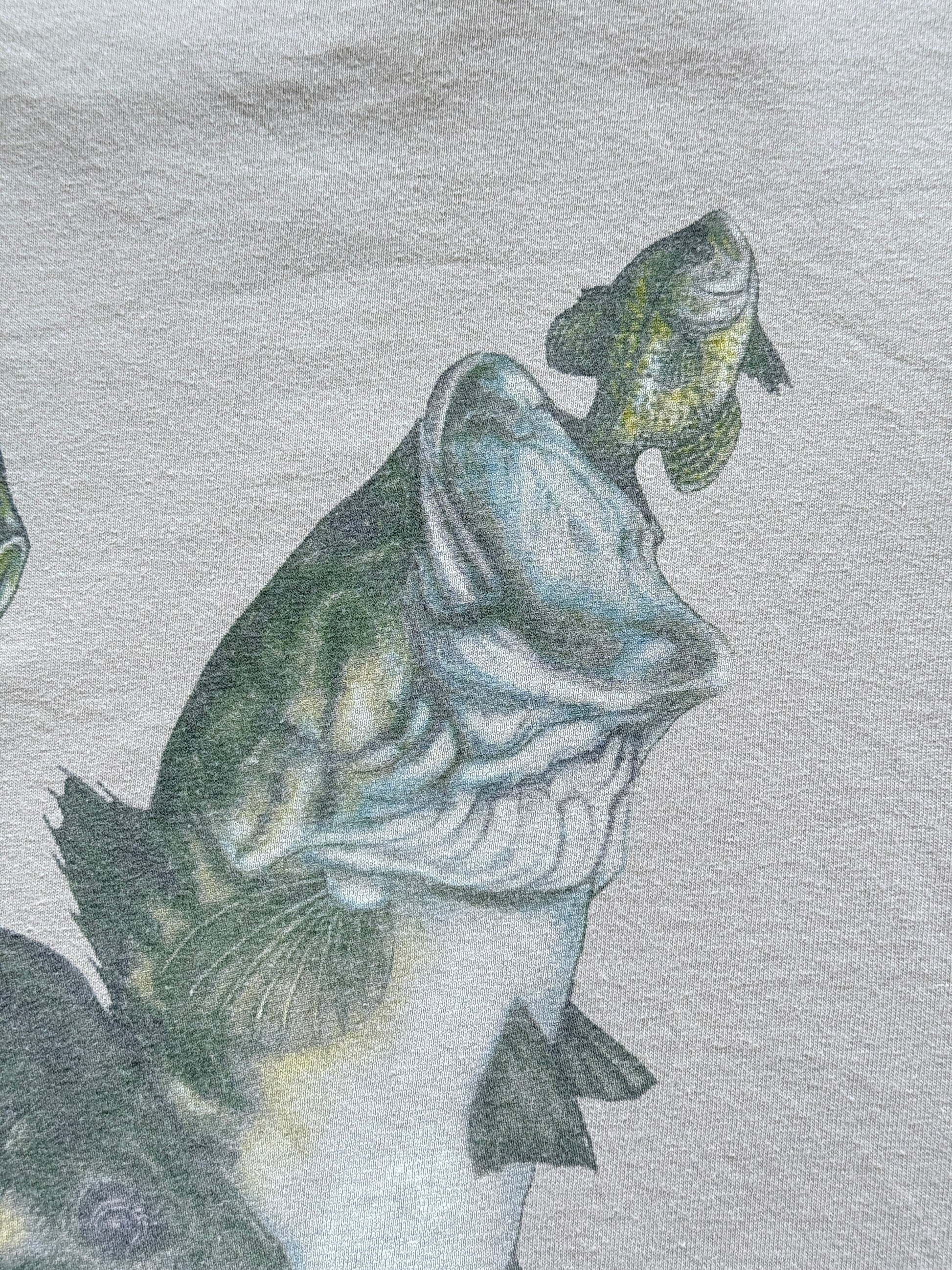 Cream Fishing Guide 90's Vintage Graphic Tourist T-Shirt - XL