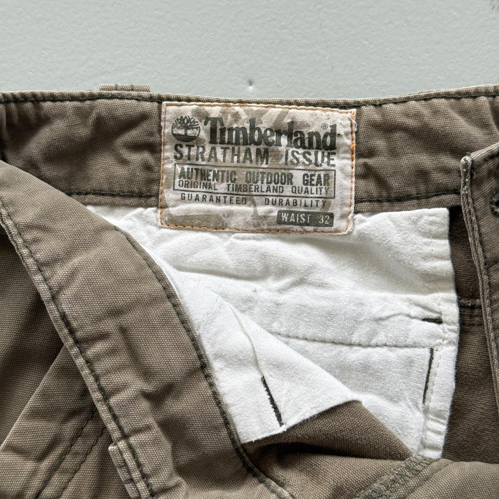 Tan Timberland Cotton 00’s Cargo Shorts - 32"