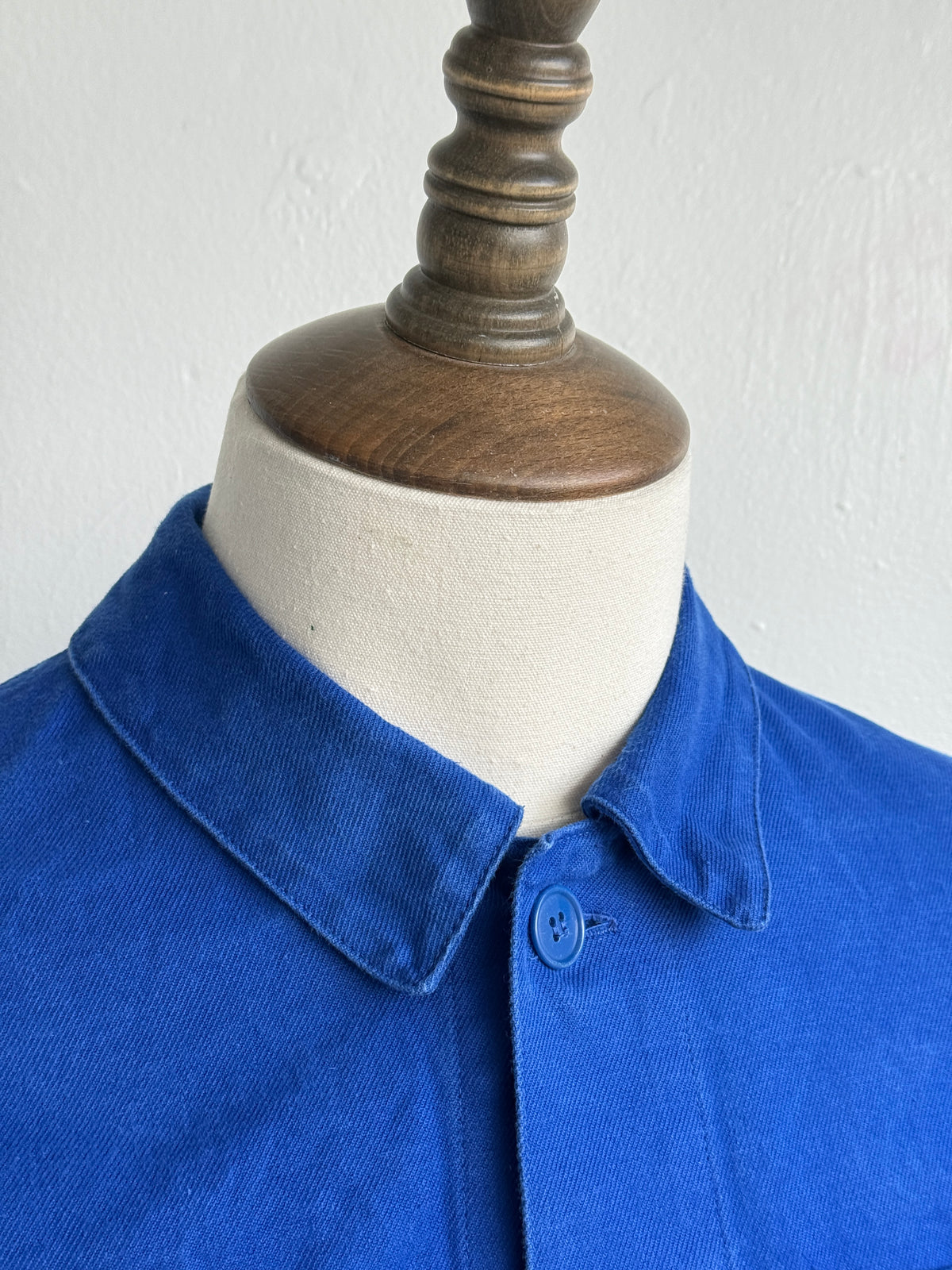 Blue French 90's Vintage Workwear Chore Jacket CH439 - Small