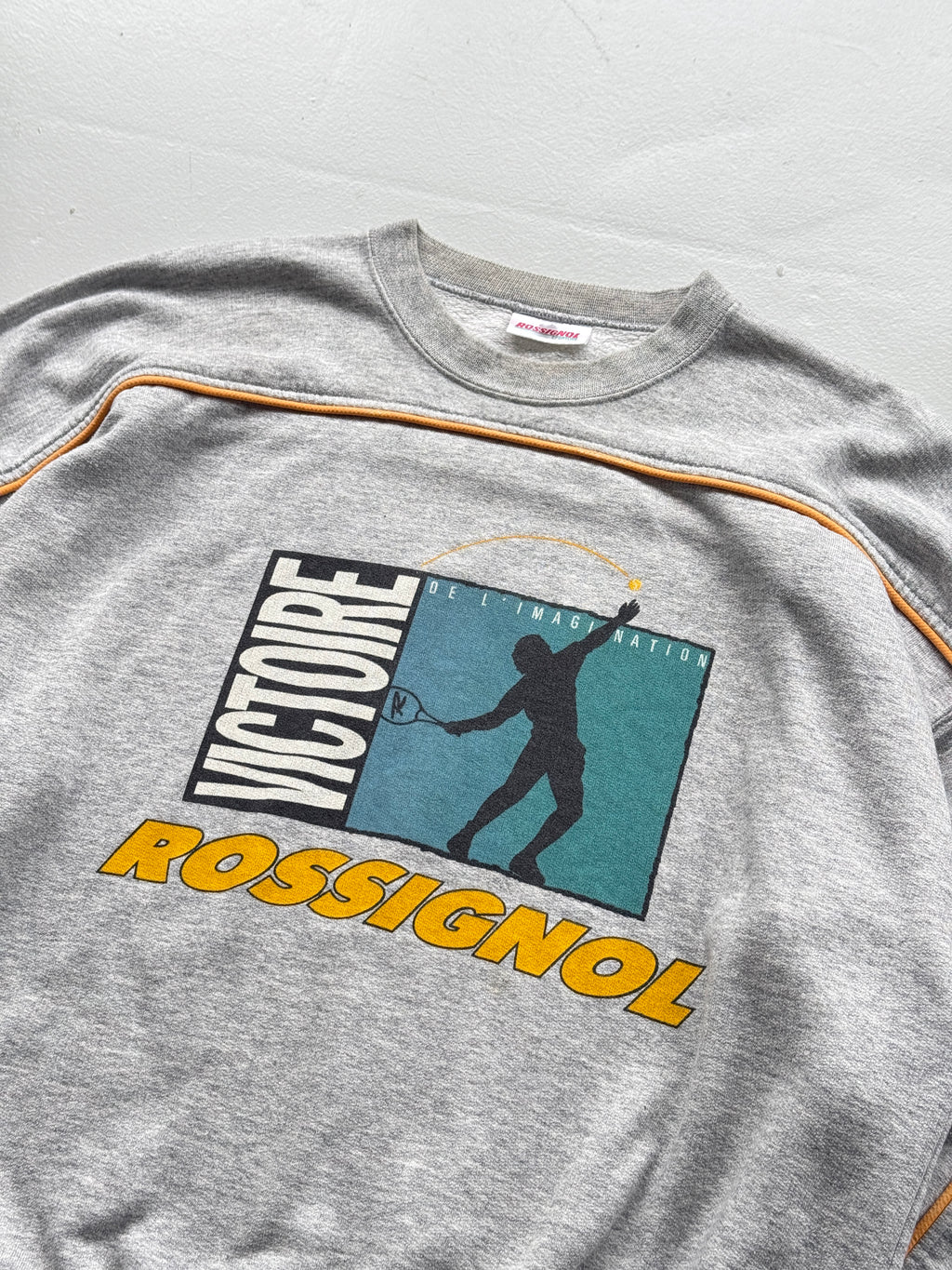 Rossignol Sportline Victoire Tennis 90's Vintage Sweatshirt - Large Boxy